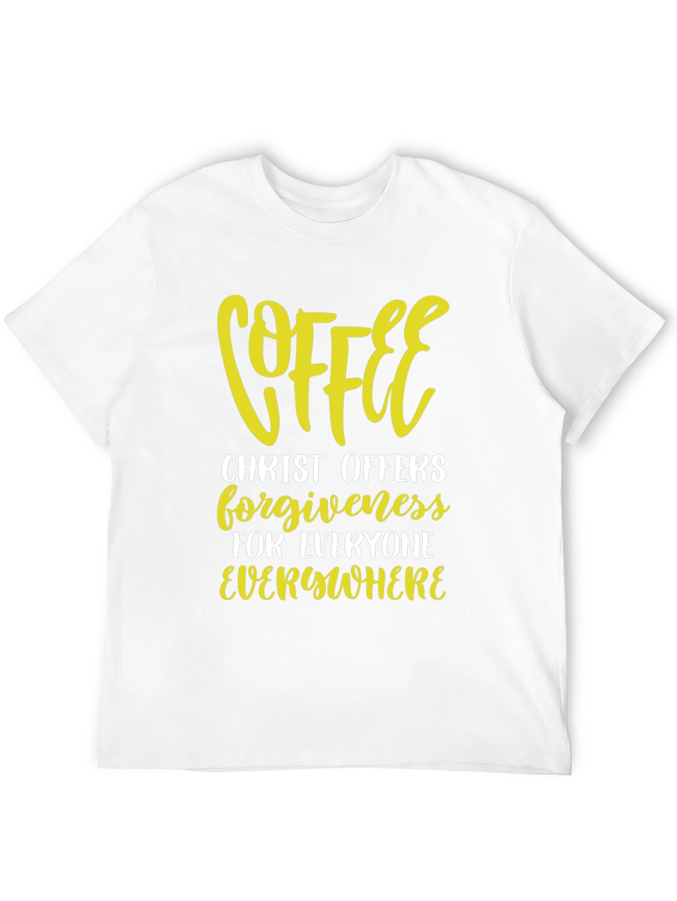 Coffee Christ Offers Forgiveness Graphic Tee