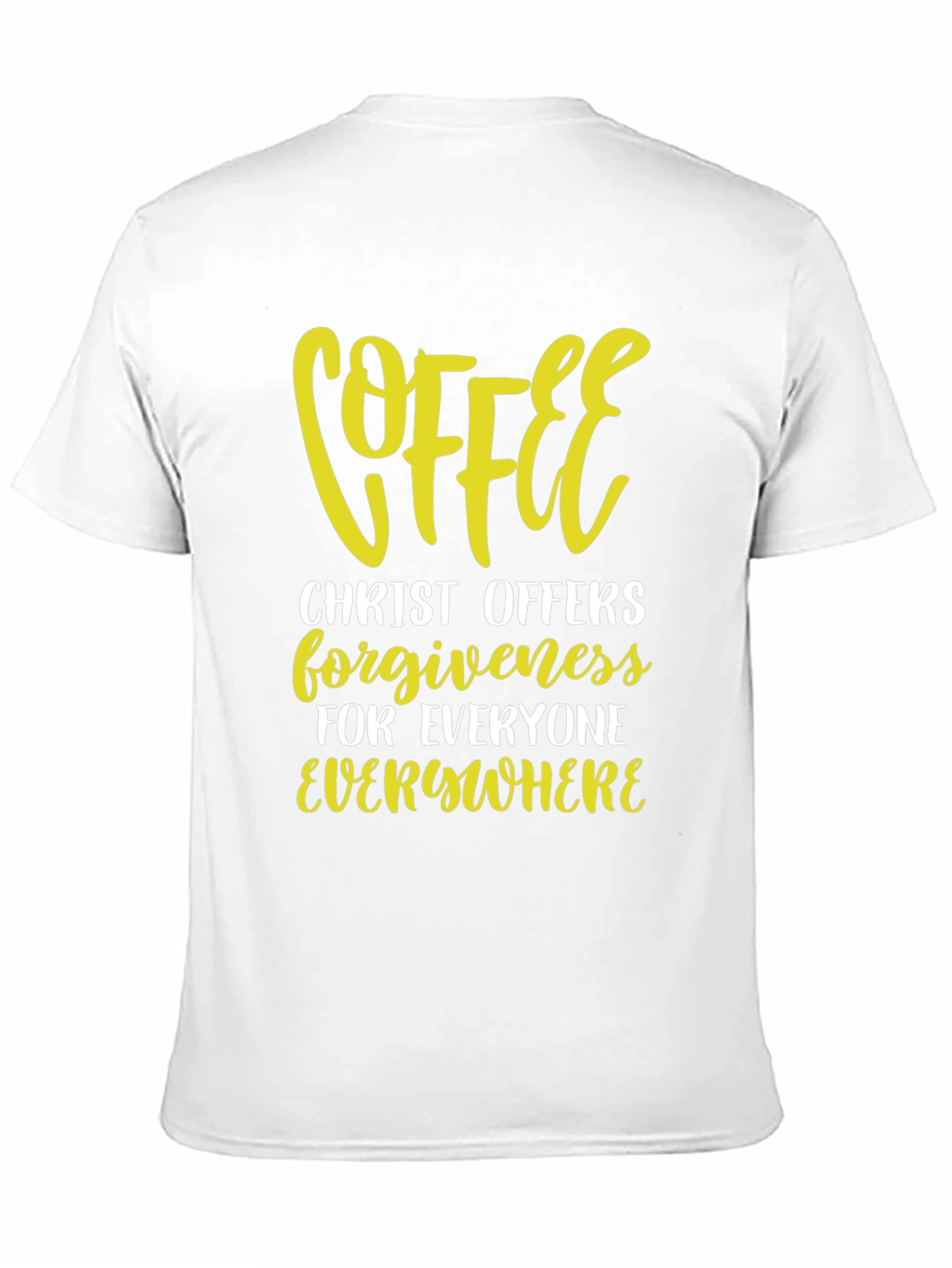 Coffee Christ Offers Forgiveness Graphic Tee