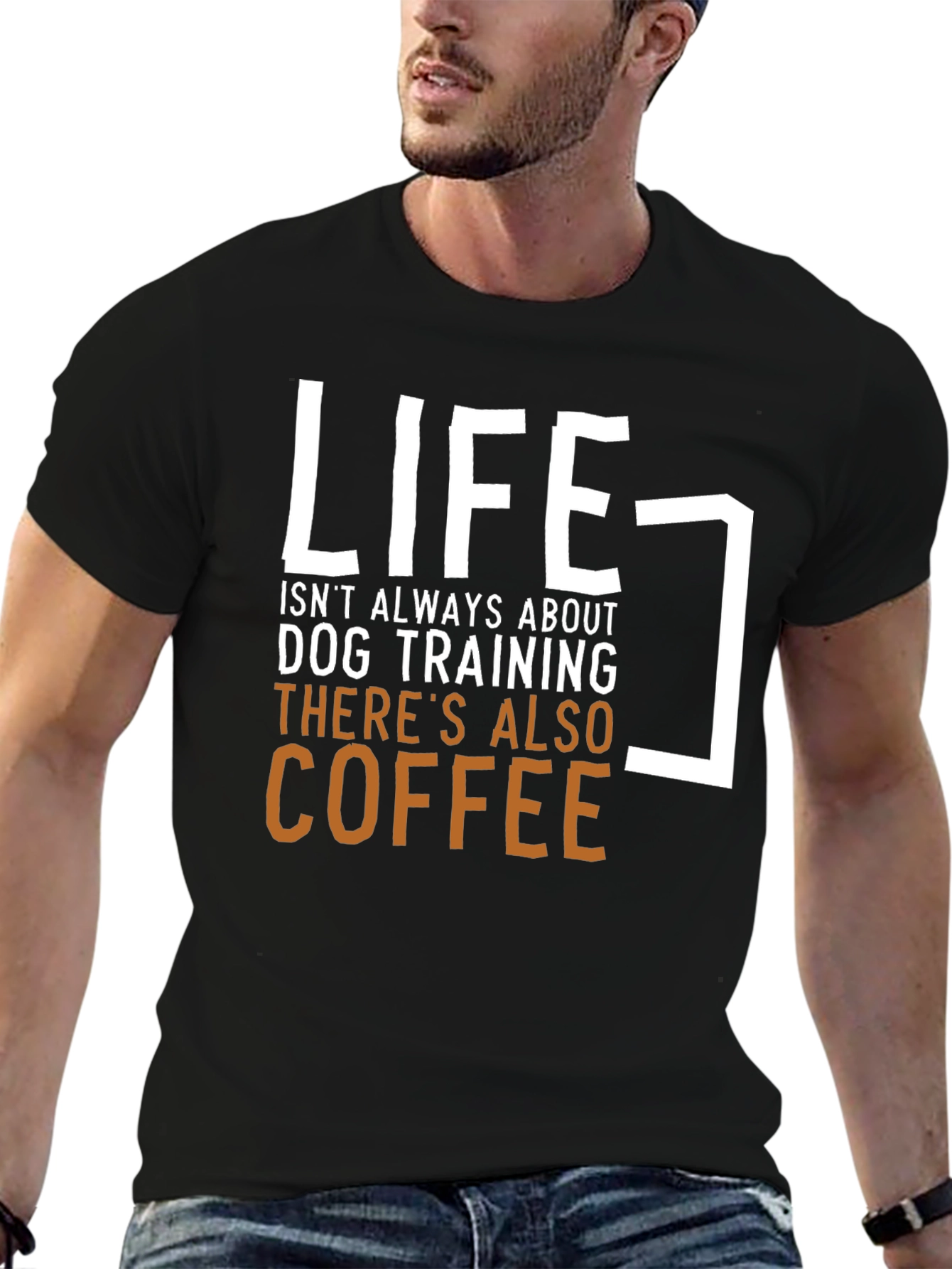 Life & Coffee Graphic Tee - Dog Training Humor
