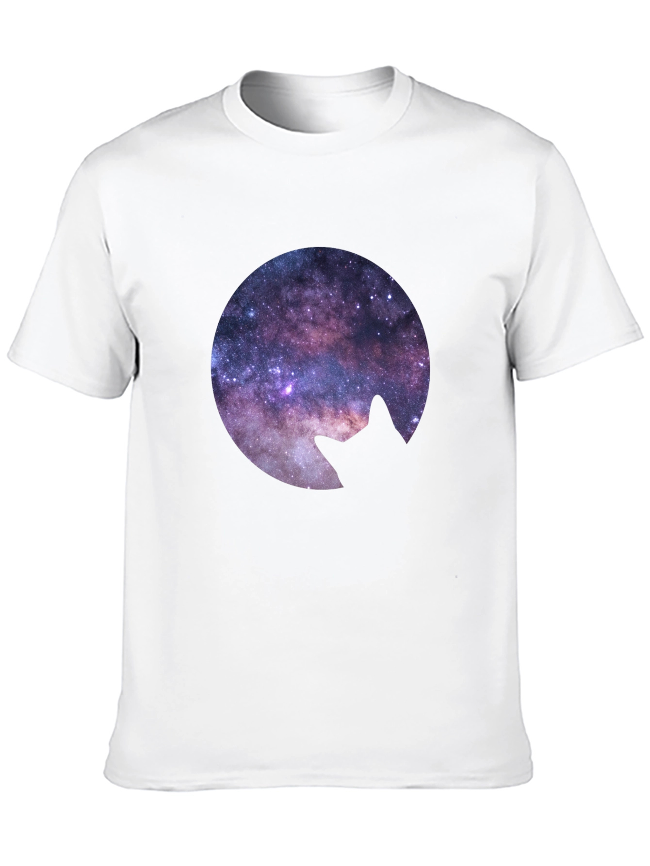 Cosmic Cat Silhouette T-Shirt