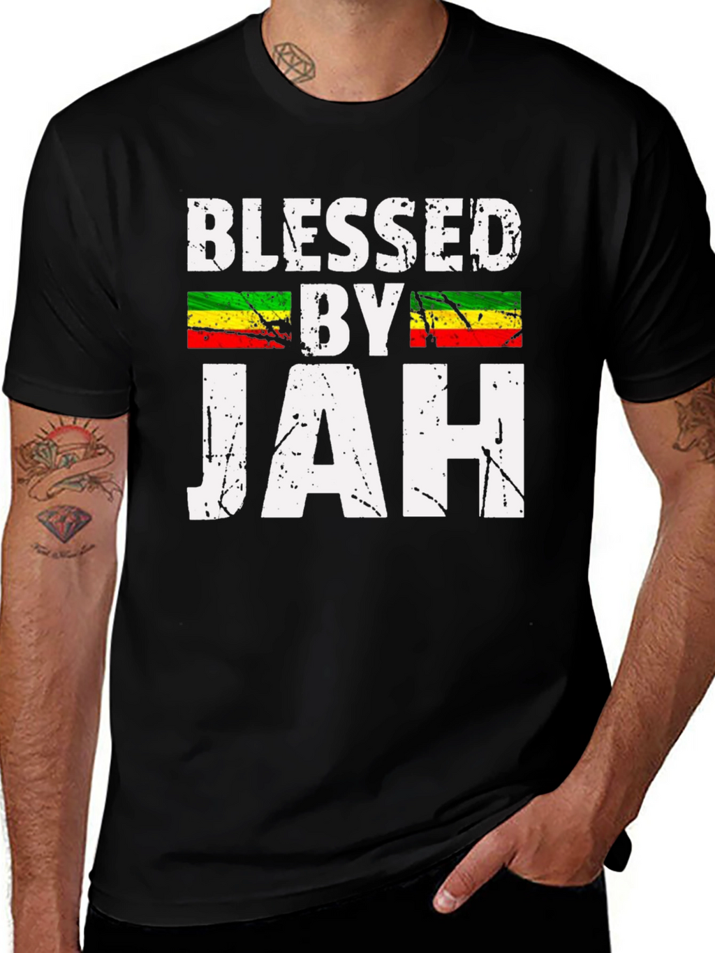 Blessed by Jah T-Shirt - Reggae Inspired Graphic Tee
