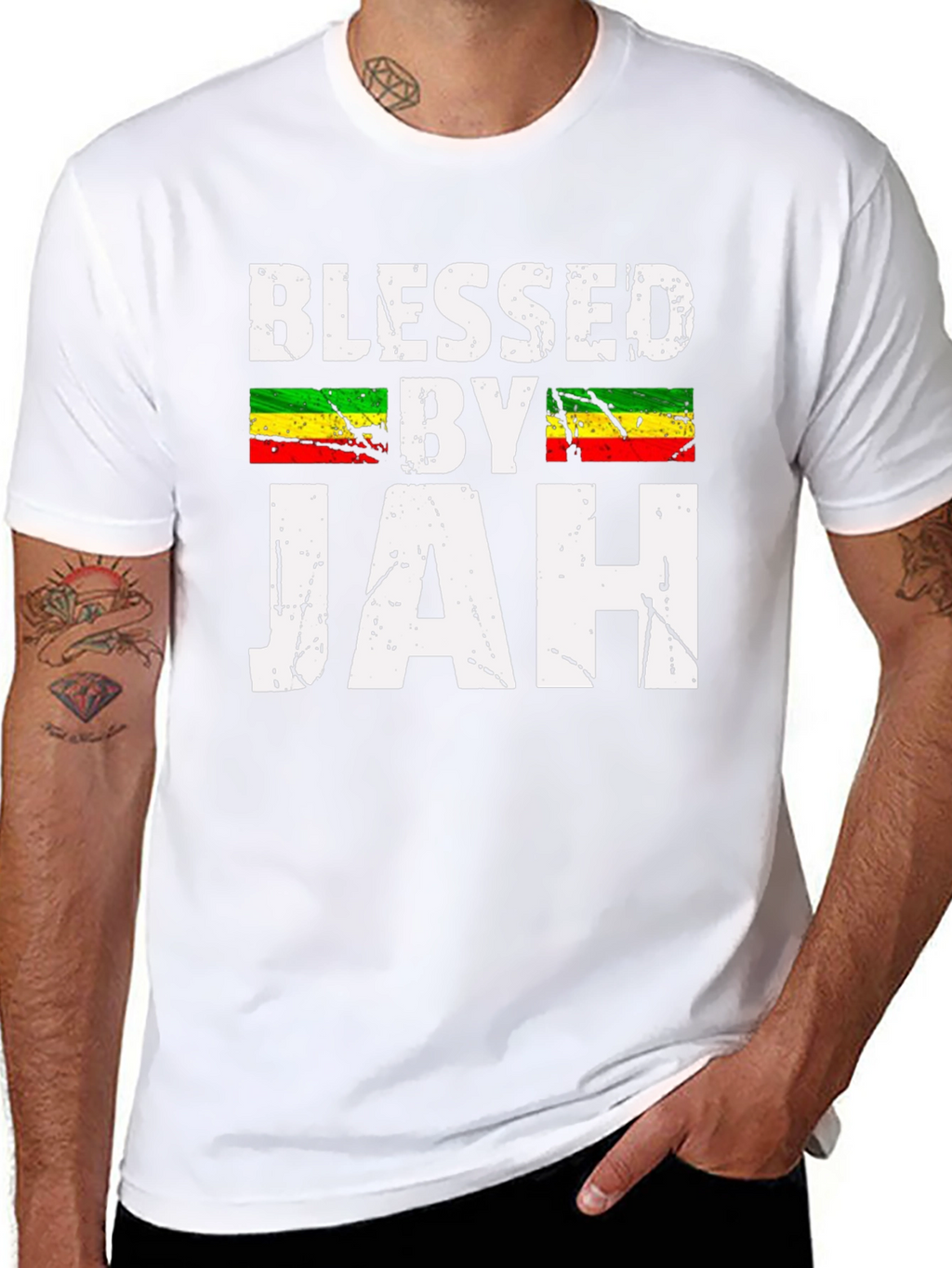 Blessed by Jah T-Shirt - Reggae Inspired Graphic Tee