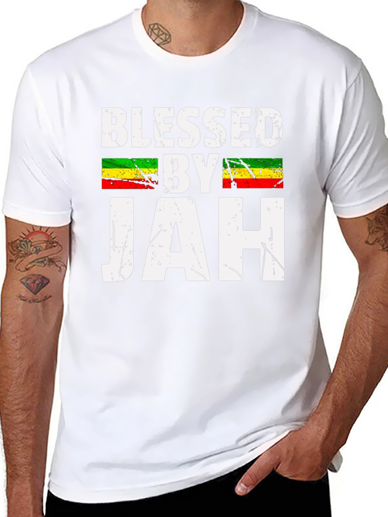 Blessed by Jah T-Shirt - Reggae Inspired Graphic Tee