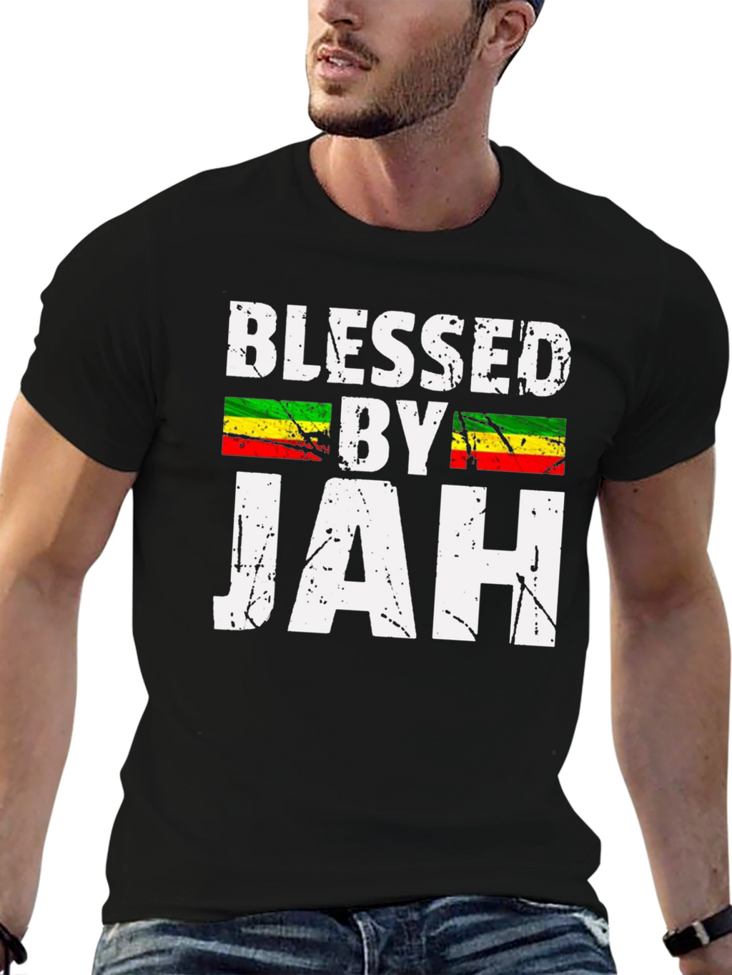 Blessed by Jah T-Shirt - Reggae Inspired Graphic Tee