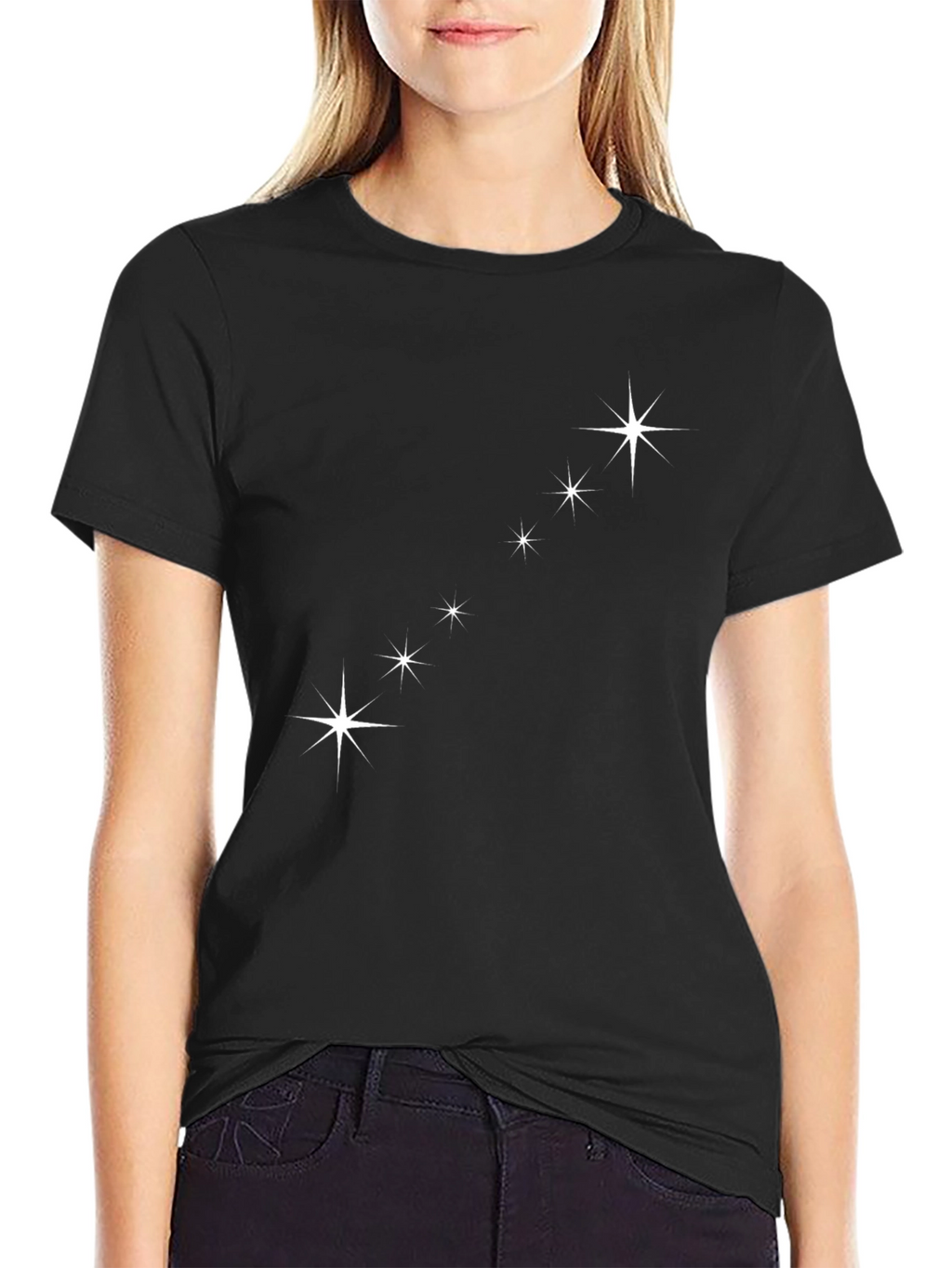 Constellation Graphic Black T-Shirt