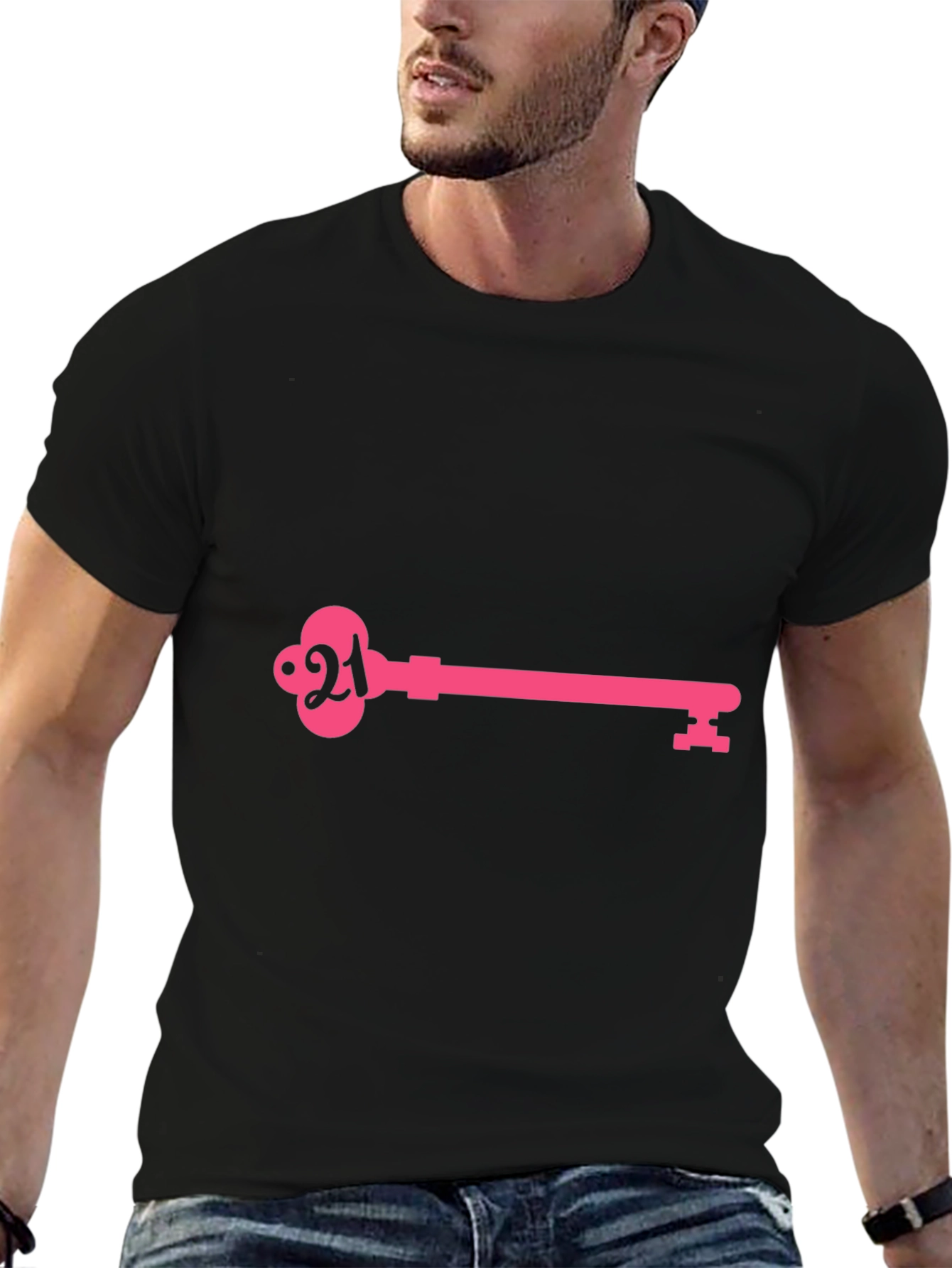 21st Birthday Key T-Shirt - Stylish Celebration Tee