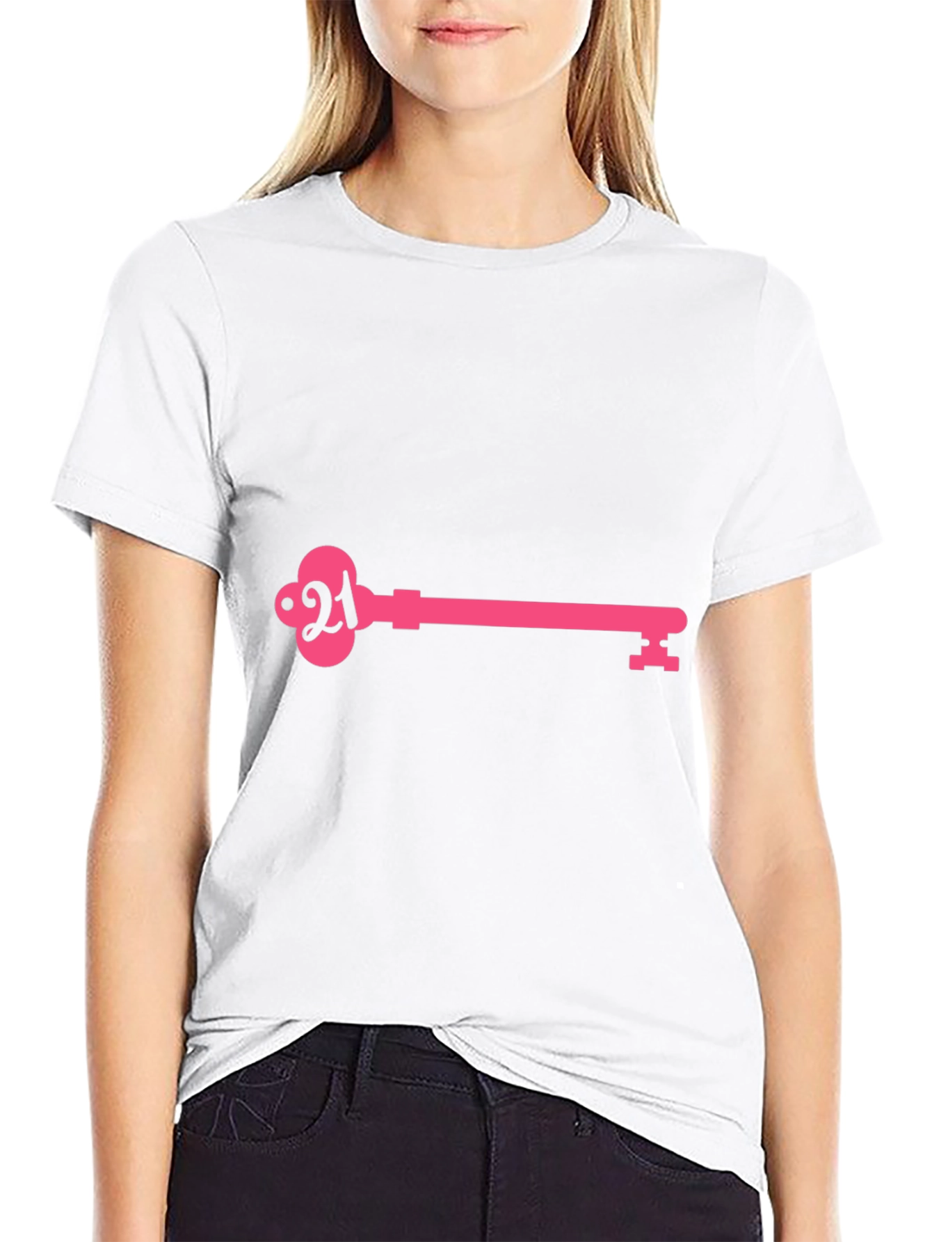 21st Birthday Key T-Shirt - Stylish Celebration Tee