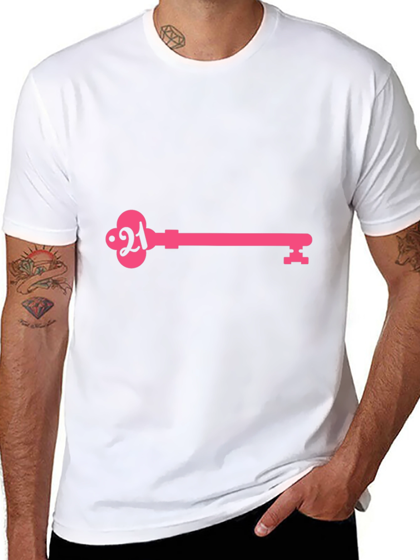 21st Birthday Key T-Shirt - Stylish Celebration Tee