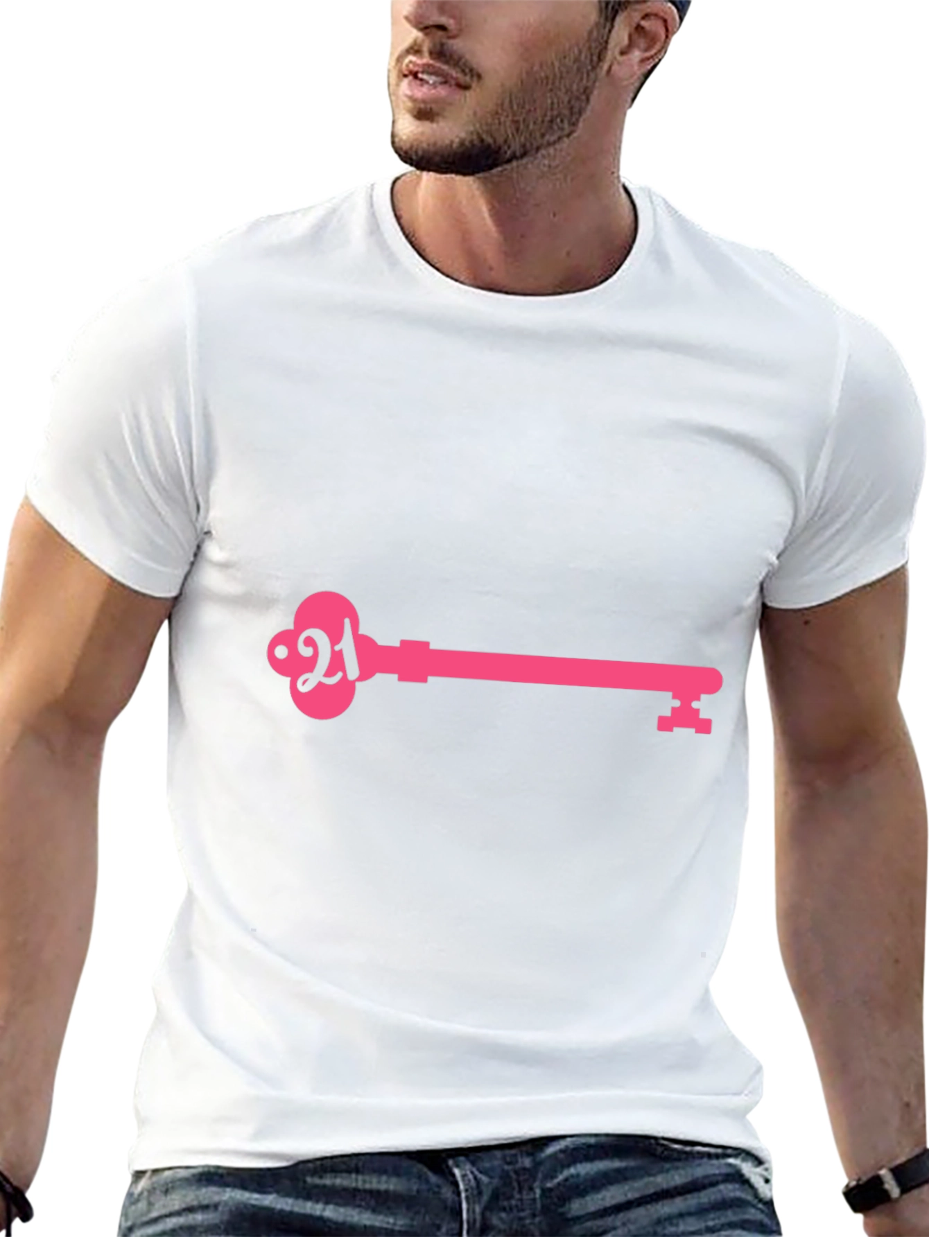 21st Birthday Key T-Shirt - Stylish Celebration Tee