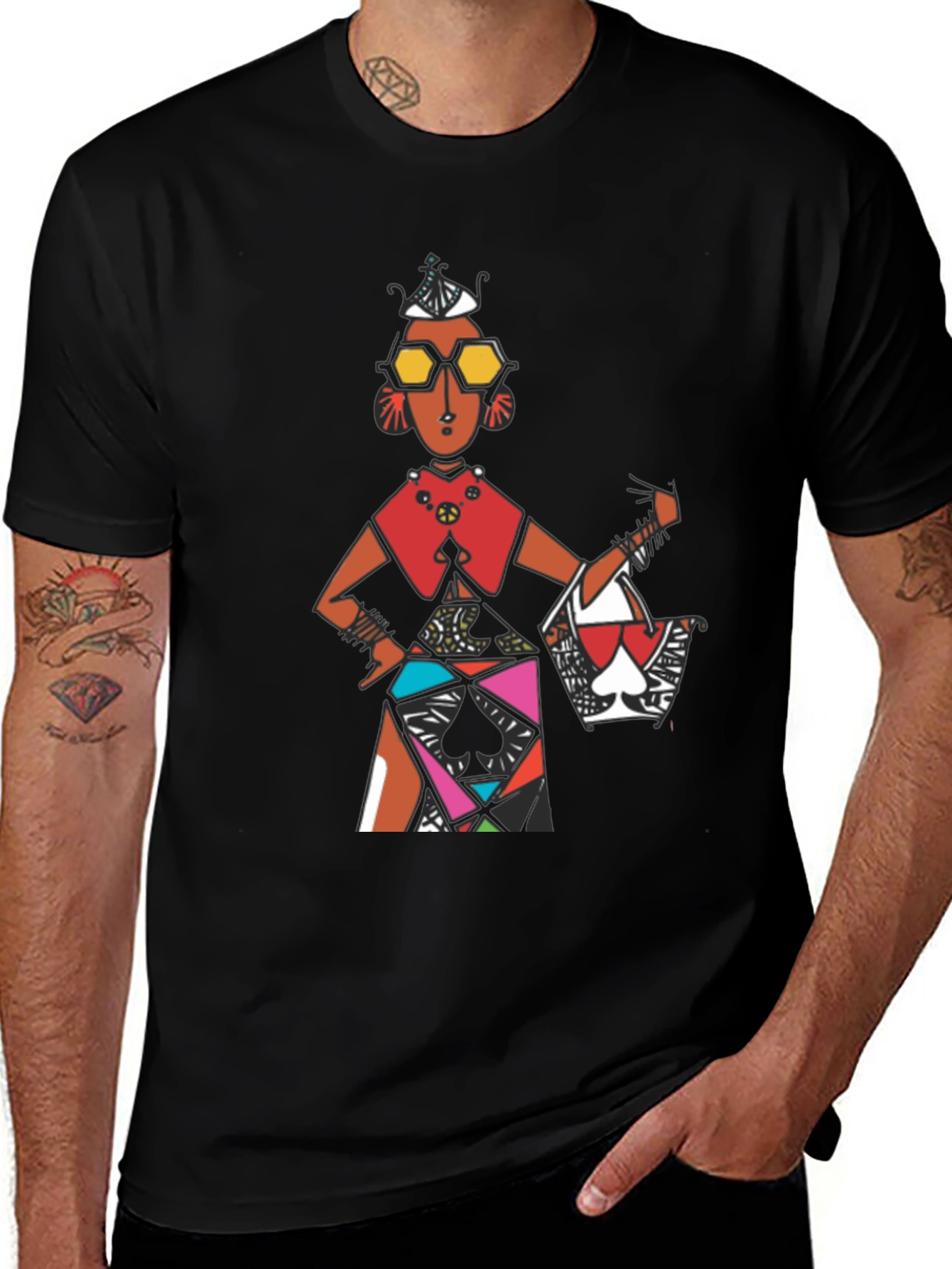 Abstract Art Graphic Tee - Stylish Unisex T-Shirt