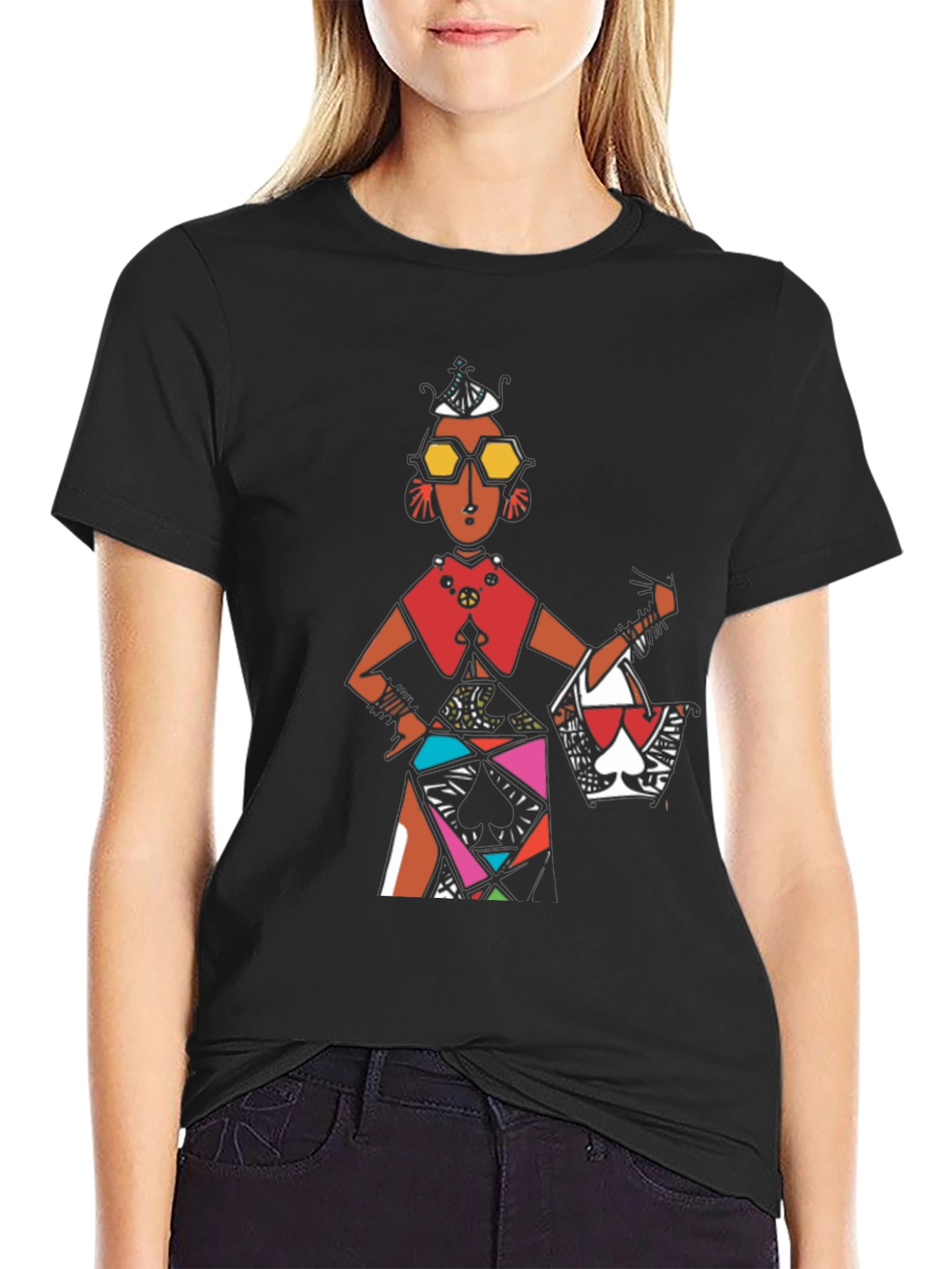 Abstract Art Graphic Tee - Stylish Unisex T-Shirt