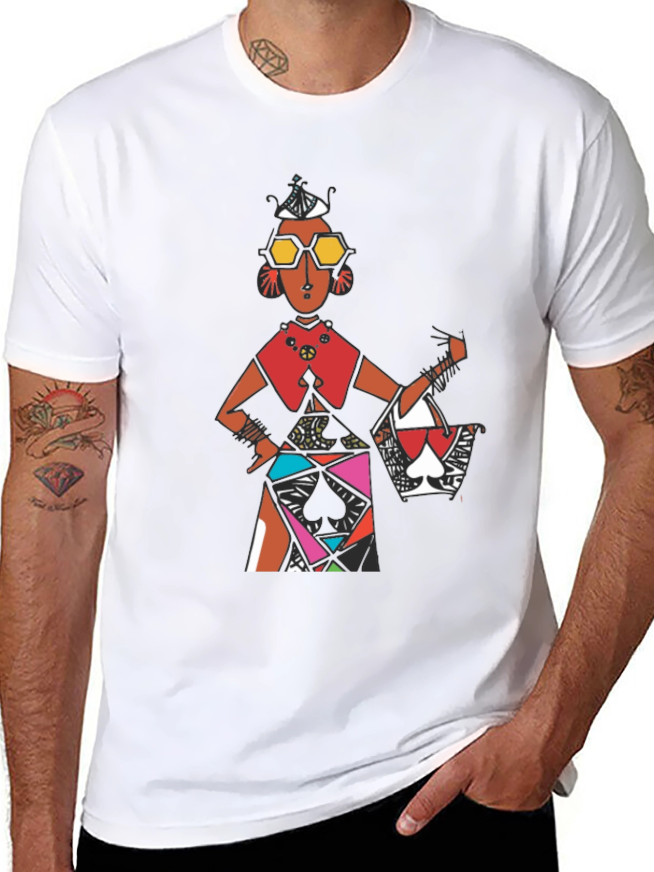 Abstract Art Graphic Tee - Stylish Unisex T-Shirt