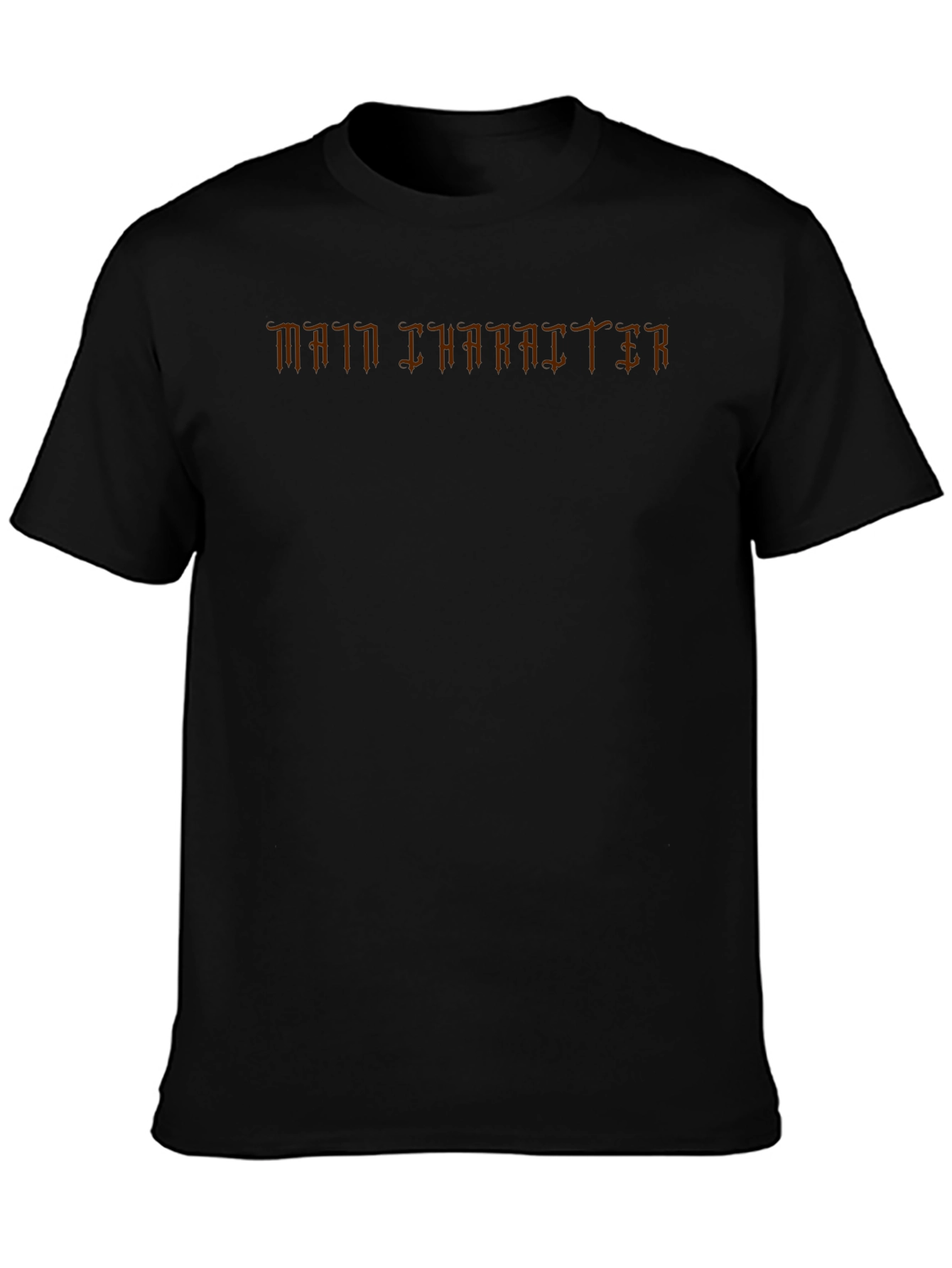 Main Character Graphic Tee - Black Casual T-Shirt