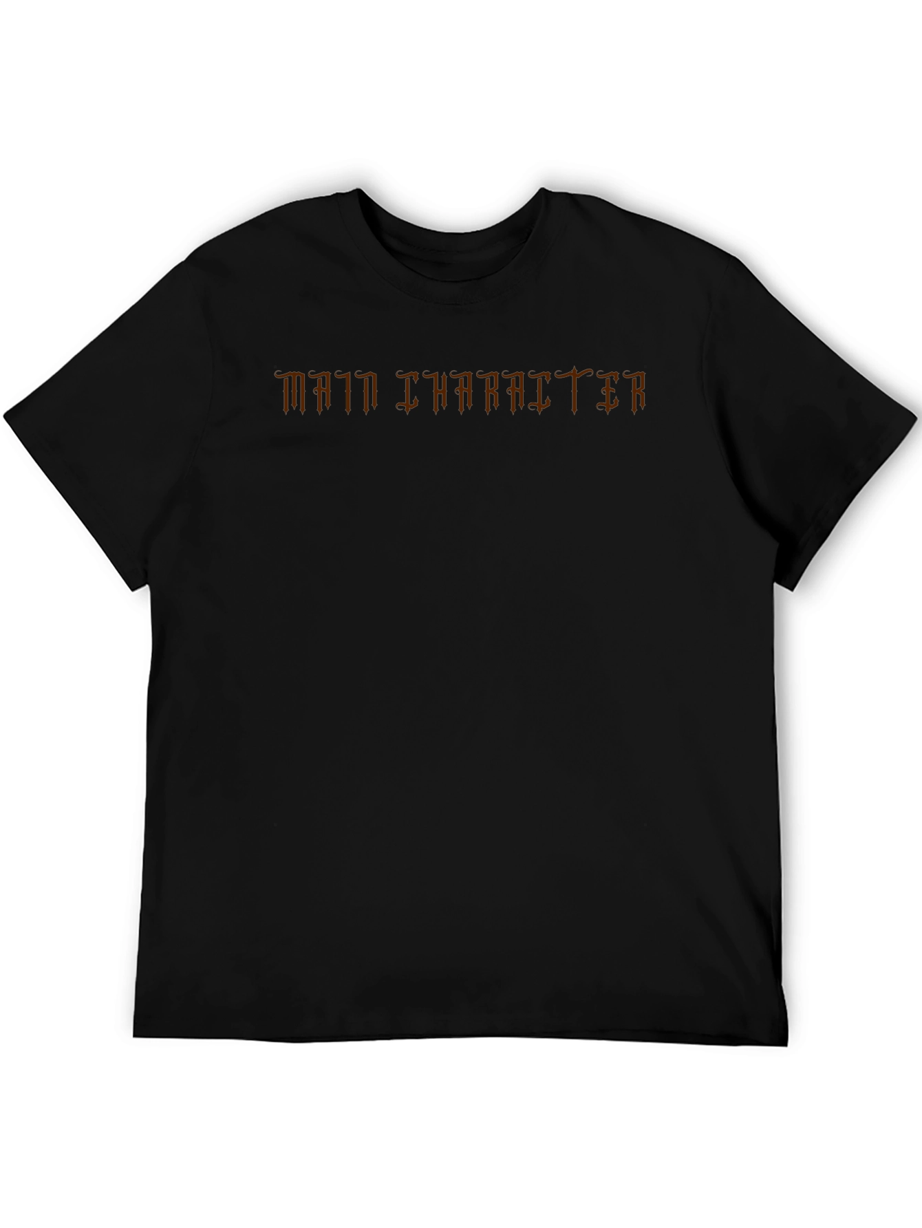 Main Character Graphic Tee - Black Casual T-Shirt