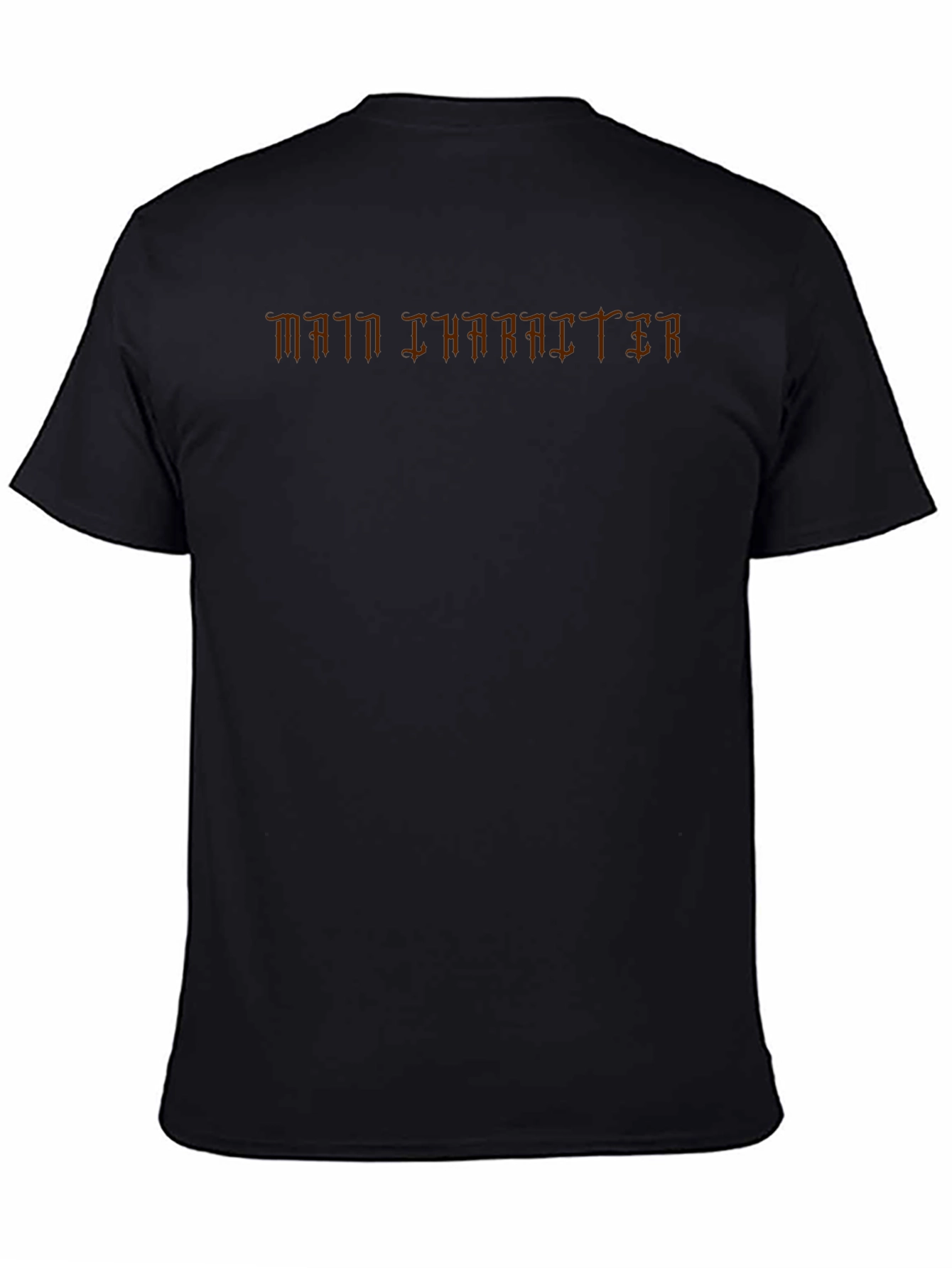 Main Character Graphic Tee - Black Casual T-Shirt