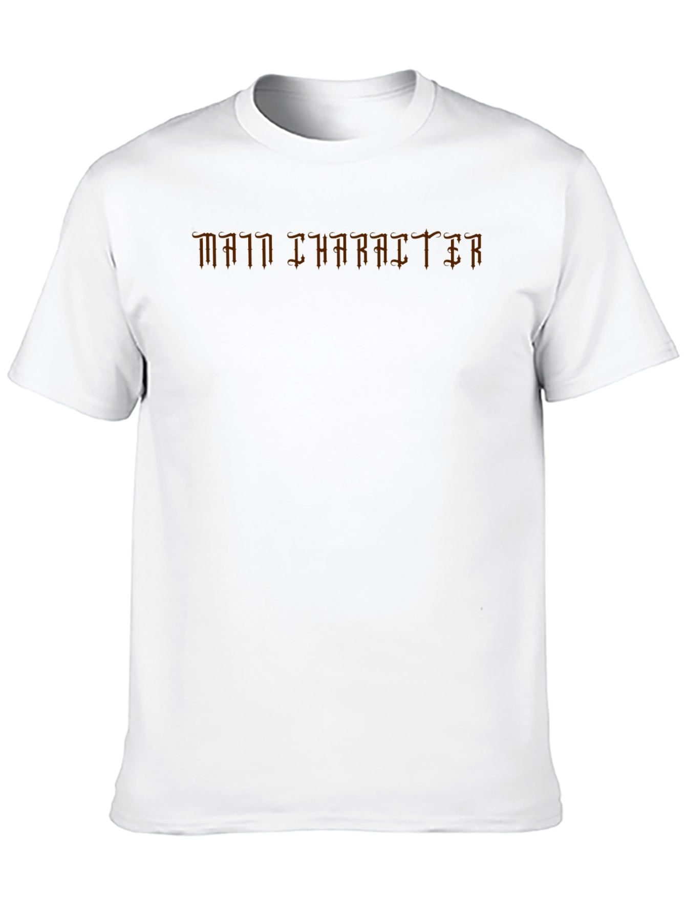 Main Character Graphic Tee - Black Casual T-Shirt