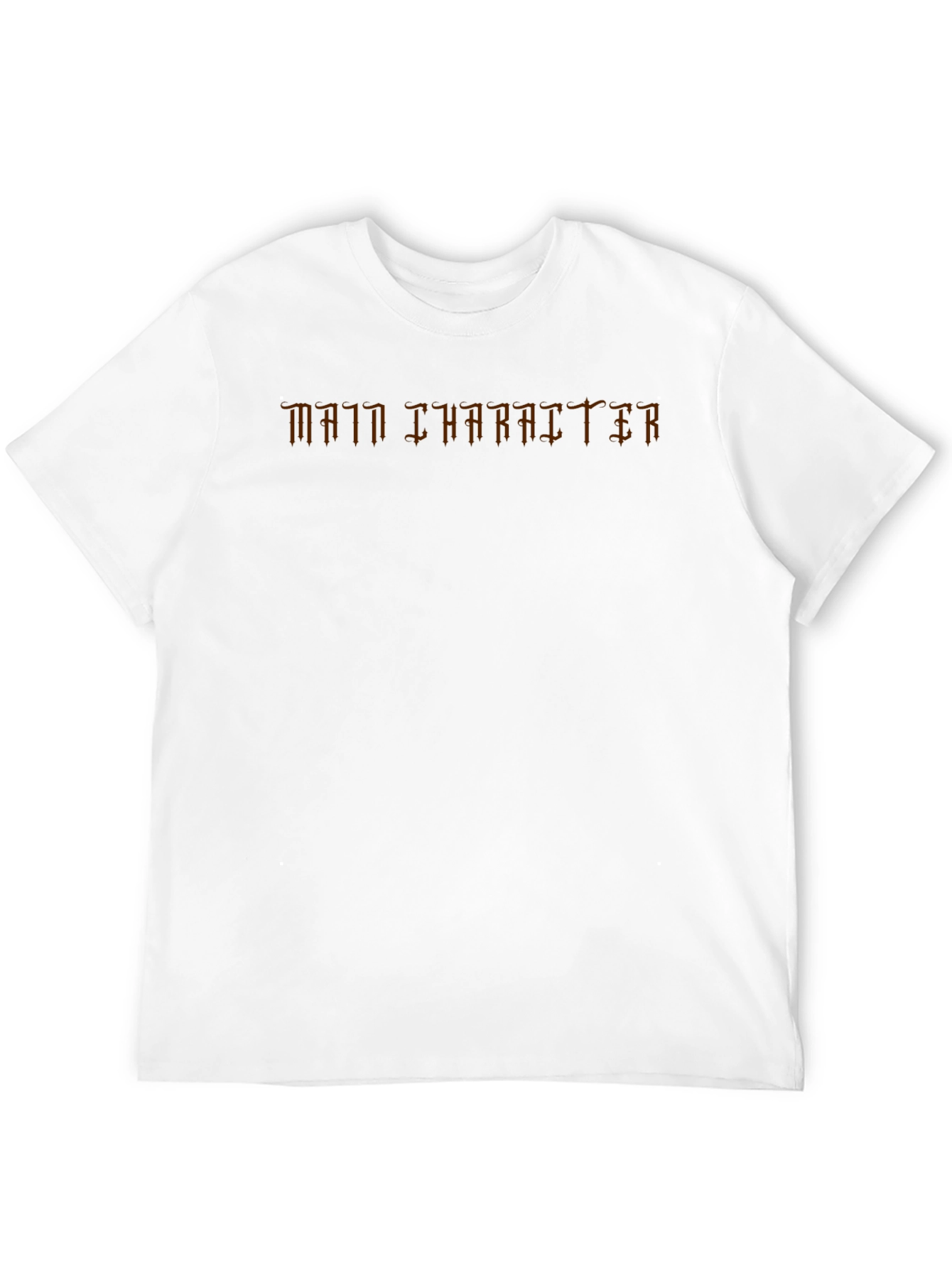 Main Character Graphic Tee - Black Casual T-Shirt
