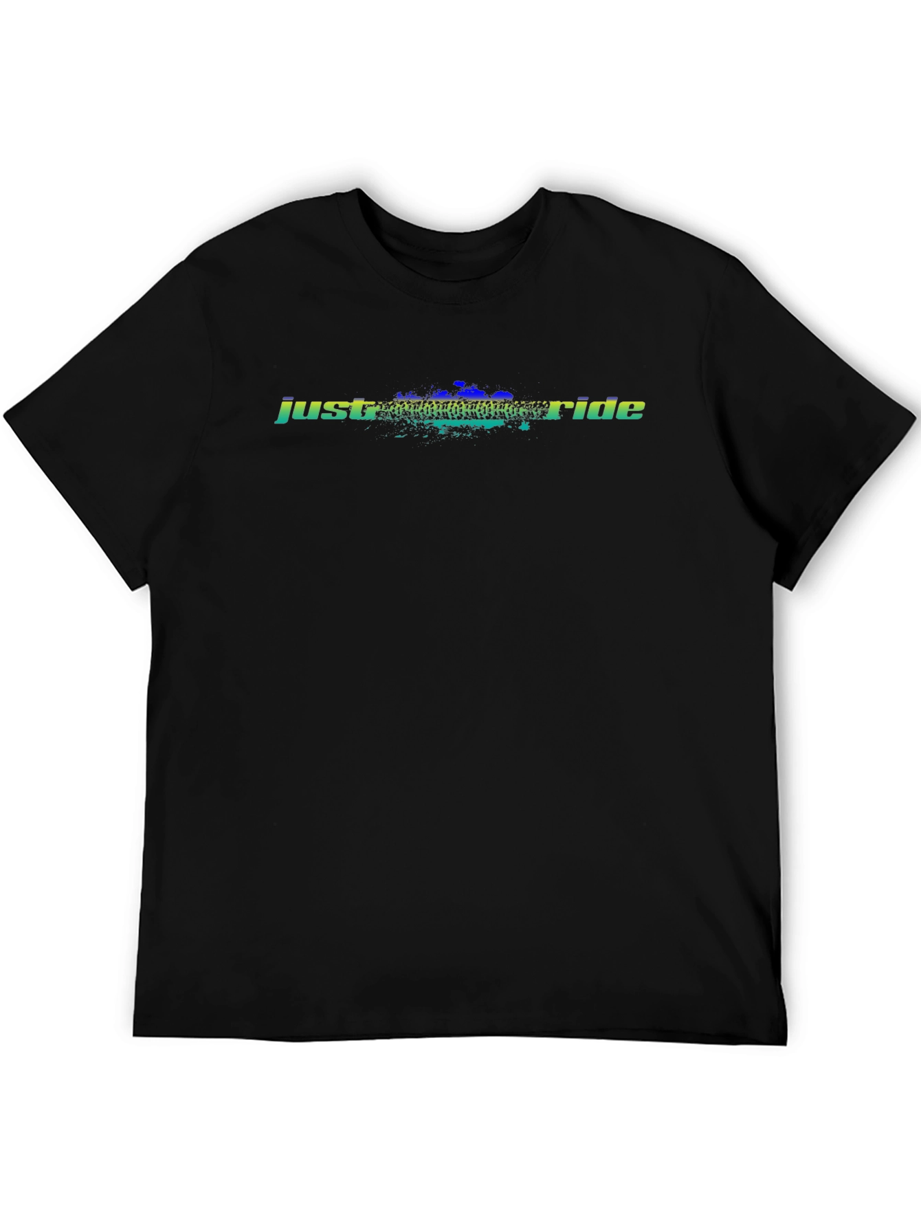 Just Ride Black Graphic Tee