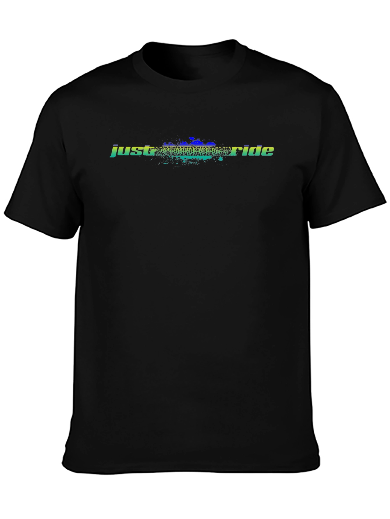 Just Ride Black Graphic Tee