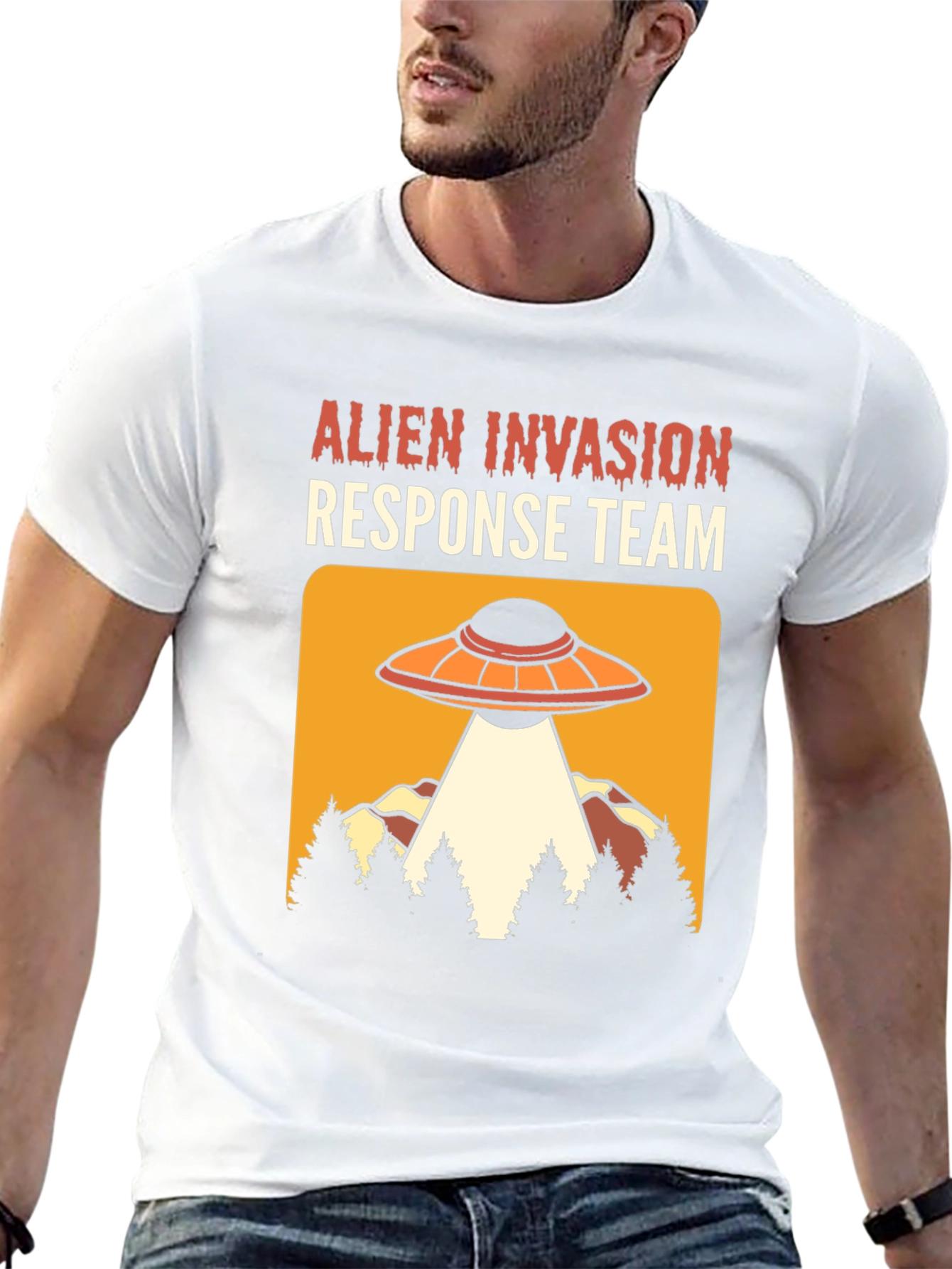 Alien Invasion Response Team Graphic Tee