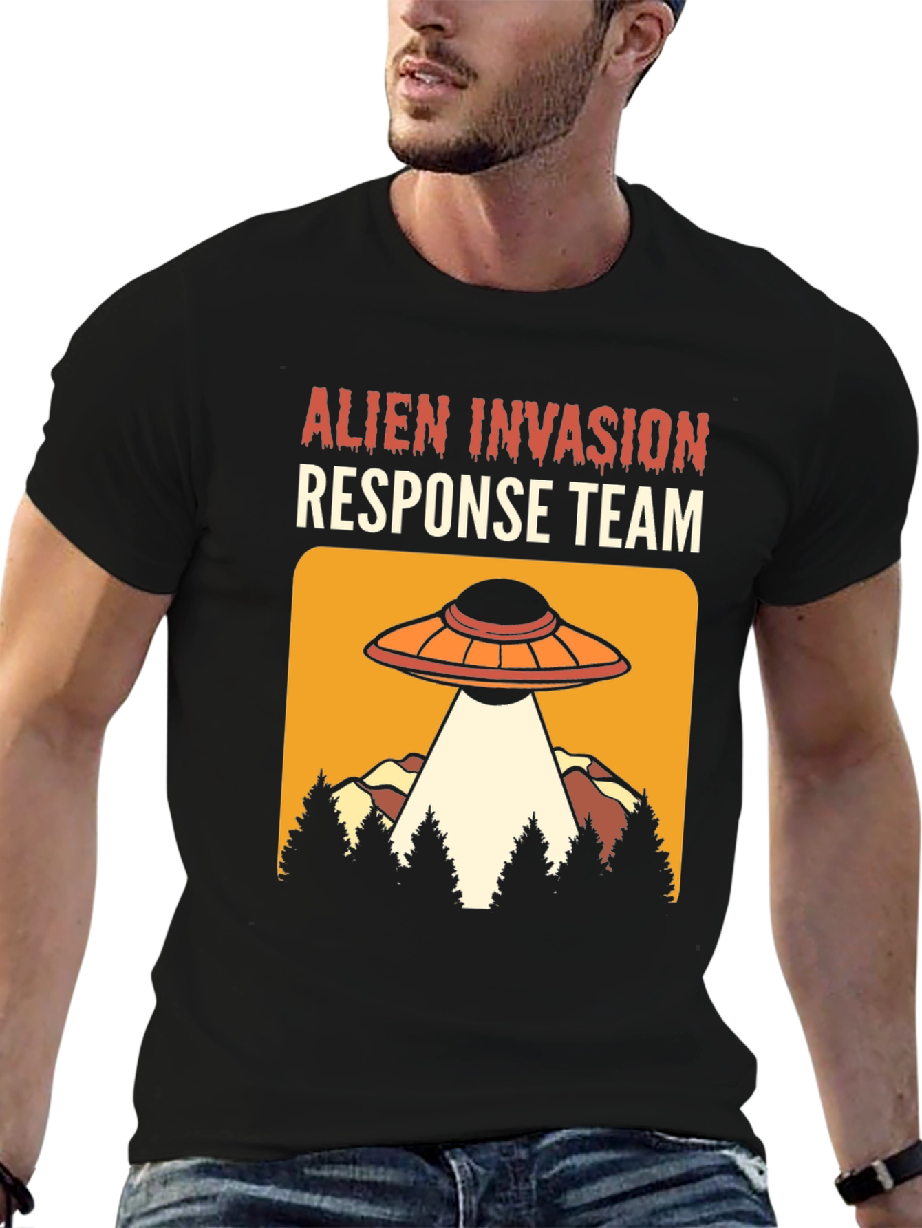 Alien Invasion Response Team Graphic Tee
