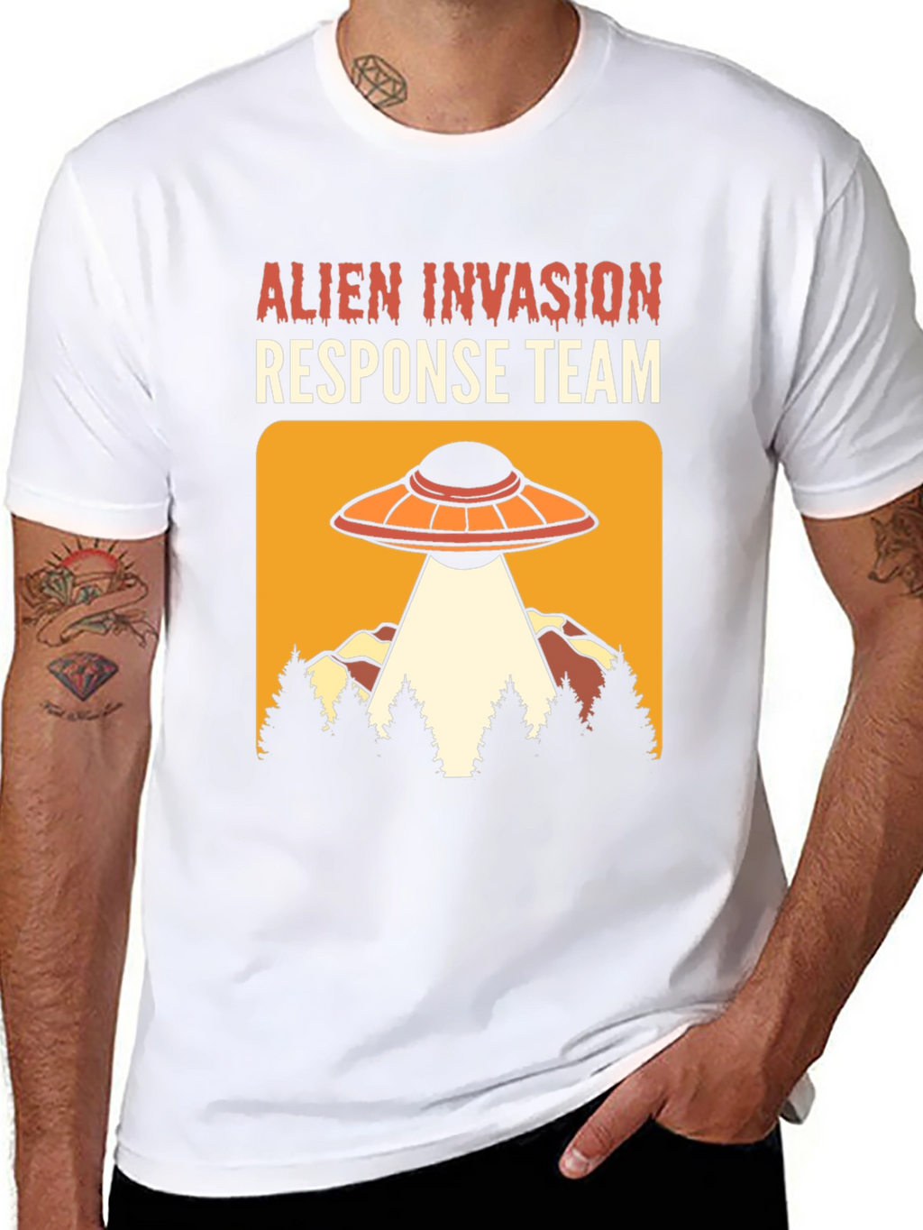 Alien Invasion Response Team Graphic Tee