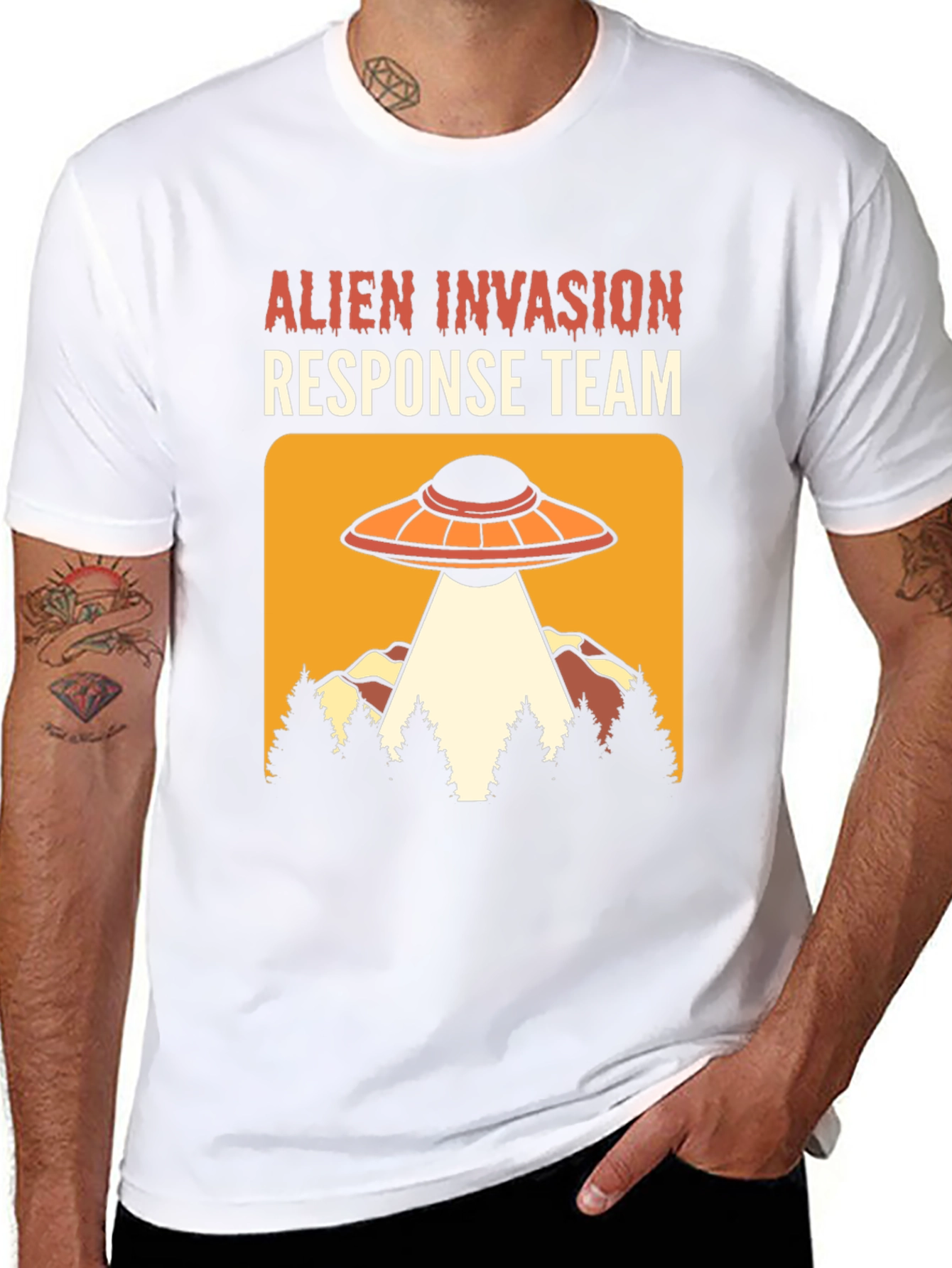 Alien Invasion Response Team Graphic Tee