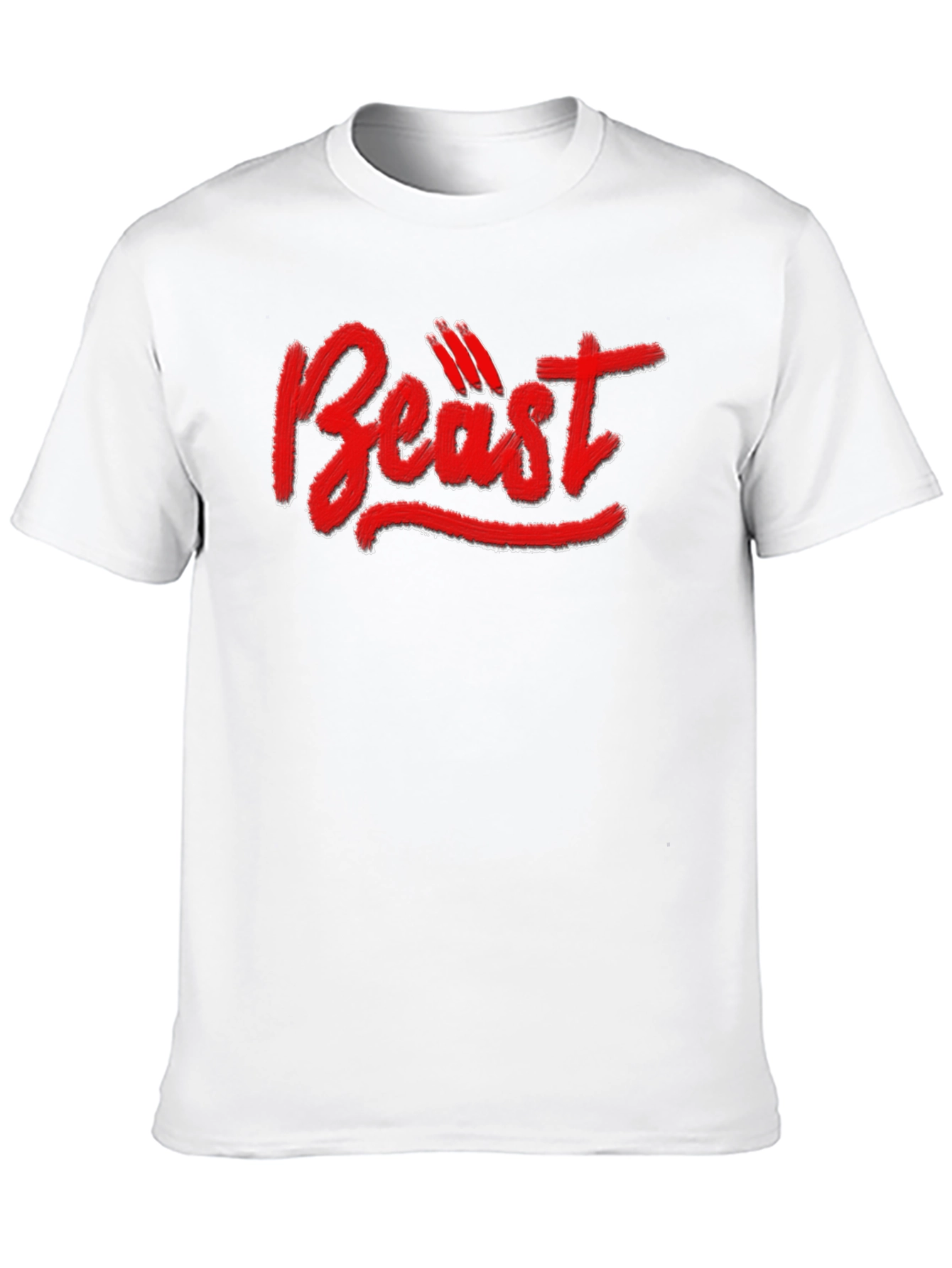 Beast Graphic Tee - Black Cotton T-Shirt