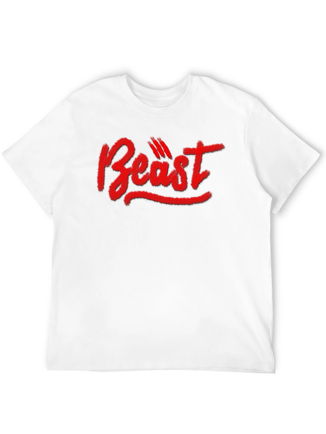 Beast Graphic Tee - Black Cotton T-Shirt