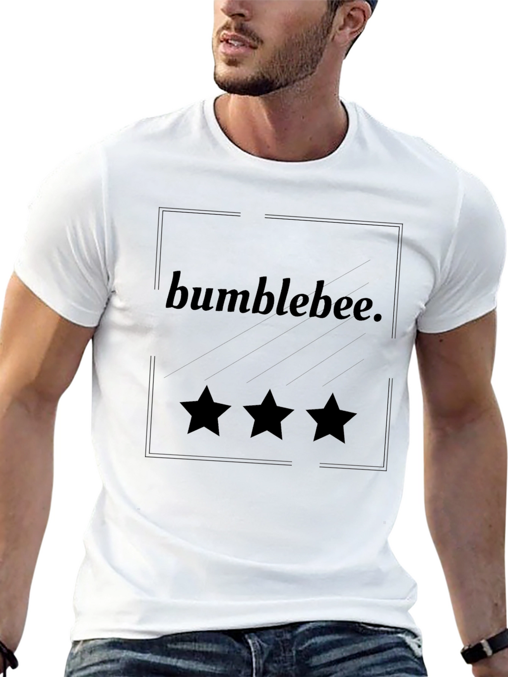 Bumblebee Star Graphic Black T-Shirt