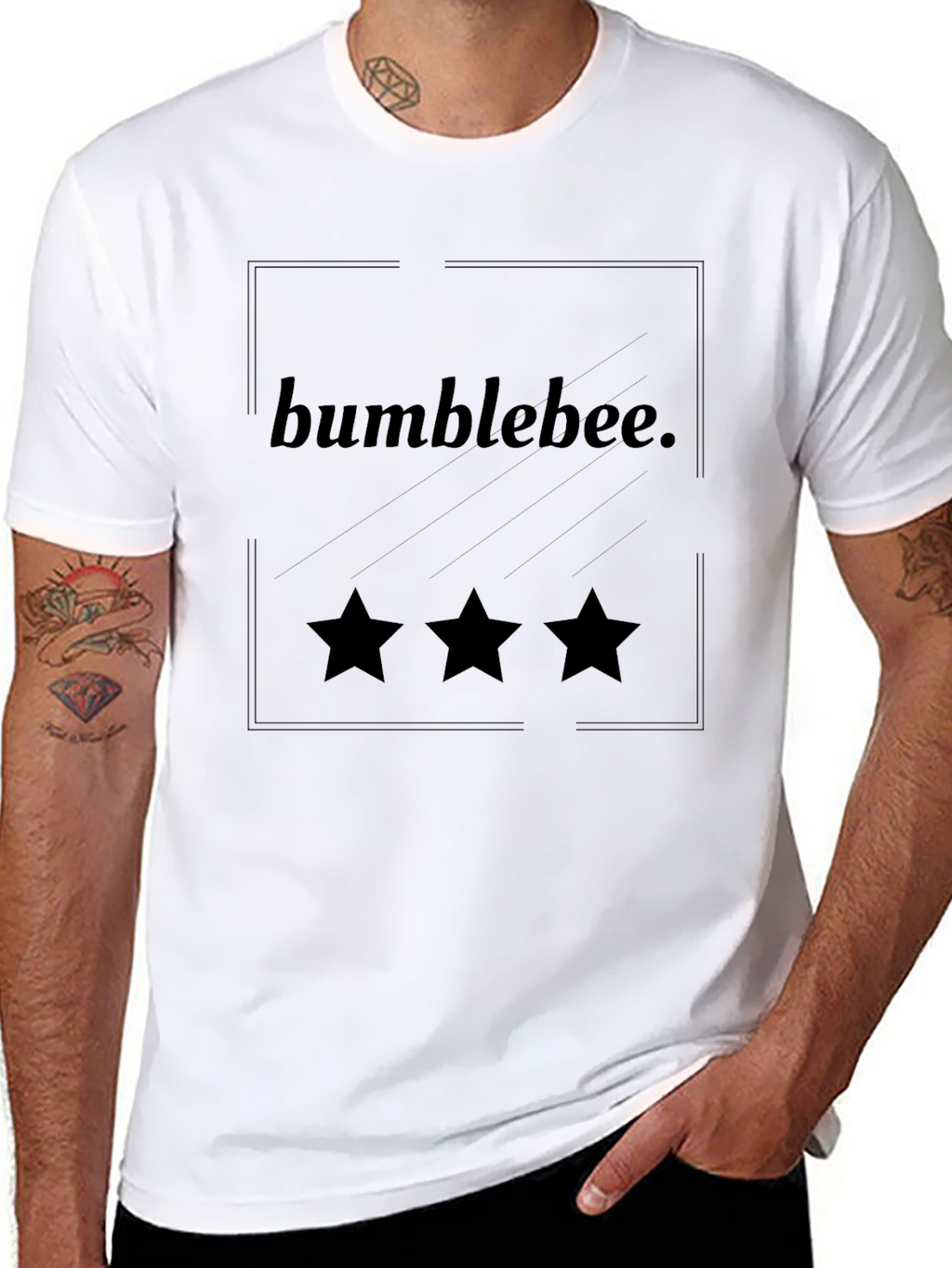 Bumblebee Star Graphic Black T-Shirt