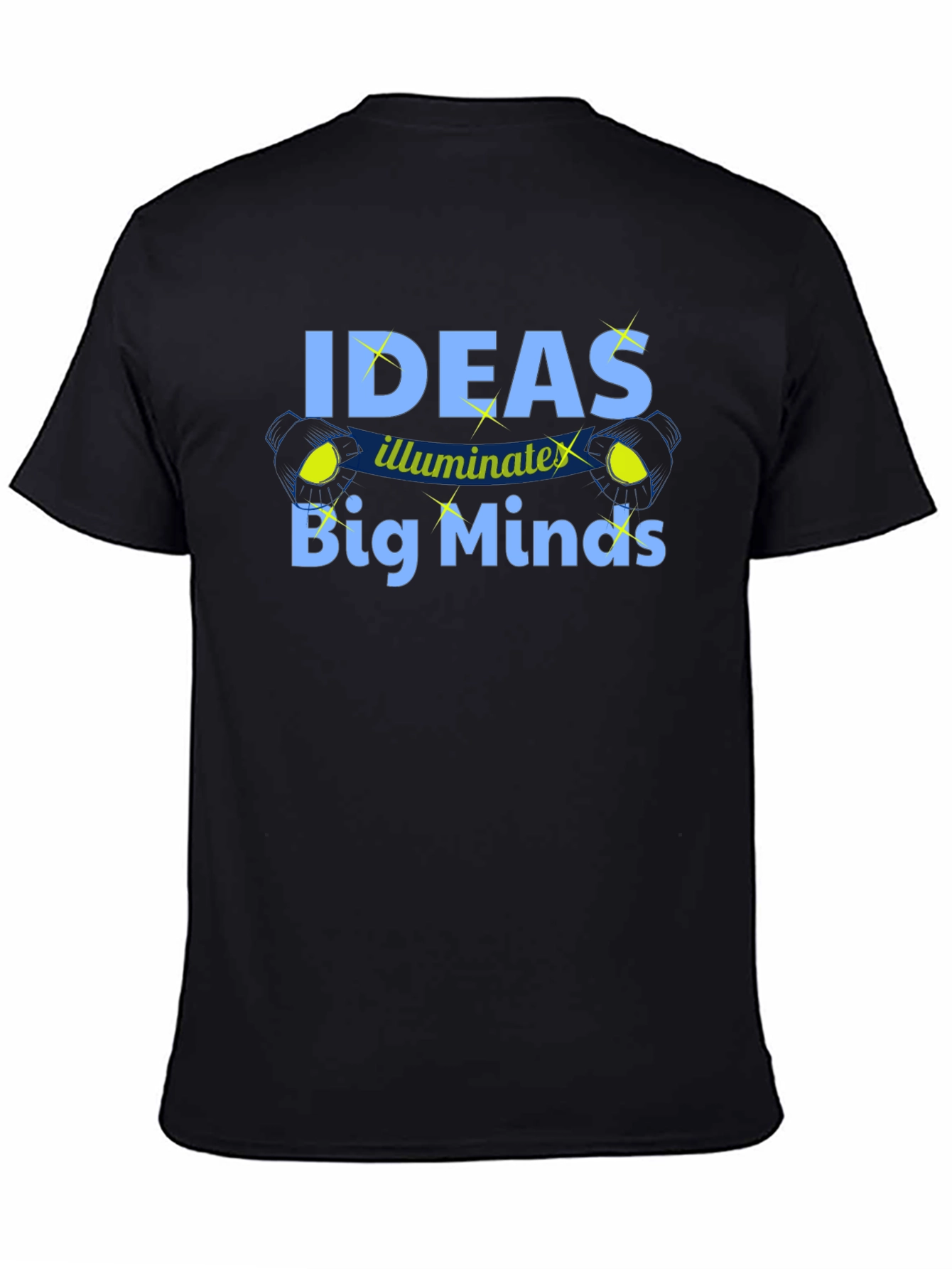 Ideas Illuminate Big Minds Graphic Tee - Black