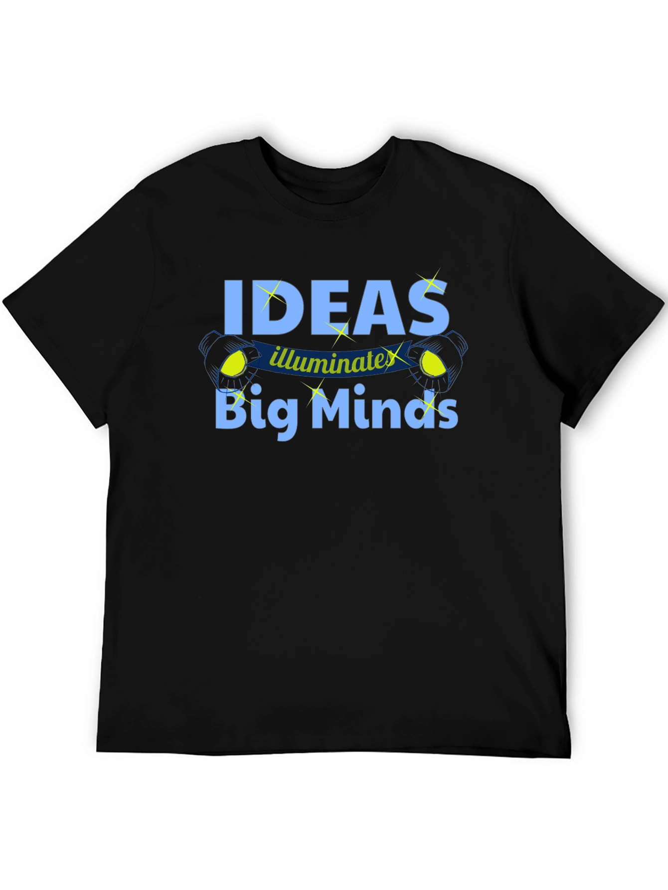 Ideas Illuminate Big Minds Graphic Tee - Black