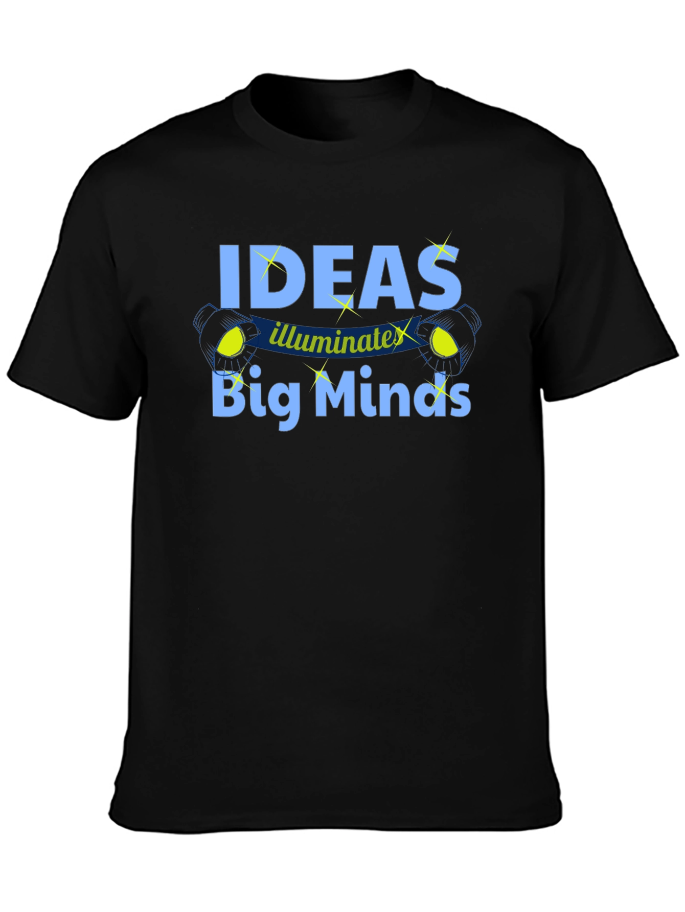 Ideas Illuminate Big Minds Graphic Tee - Black