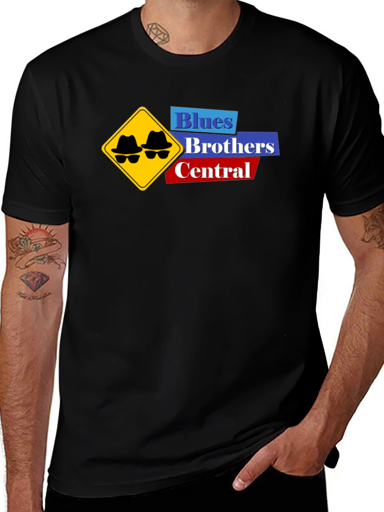 Blues Brothers Central Black T-Shirt