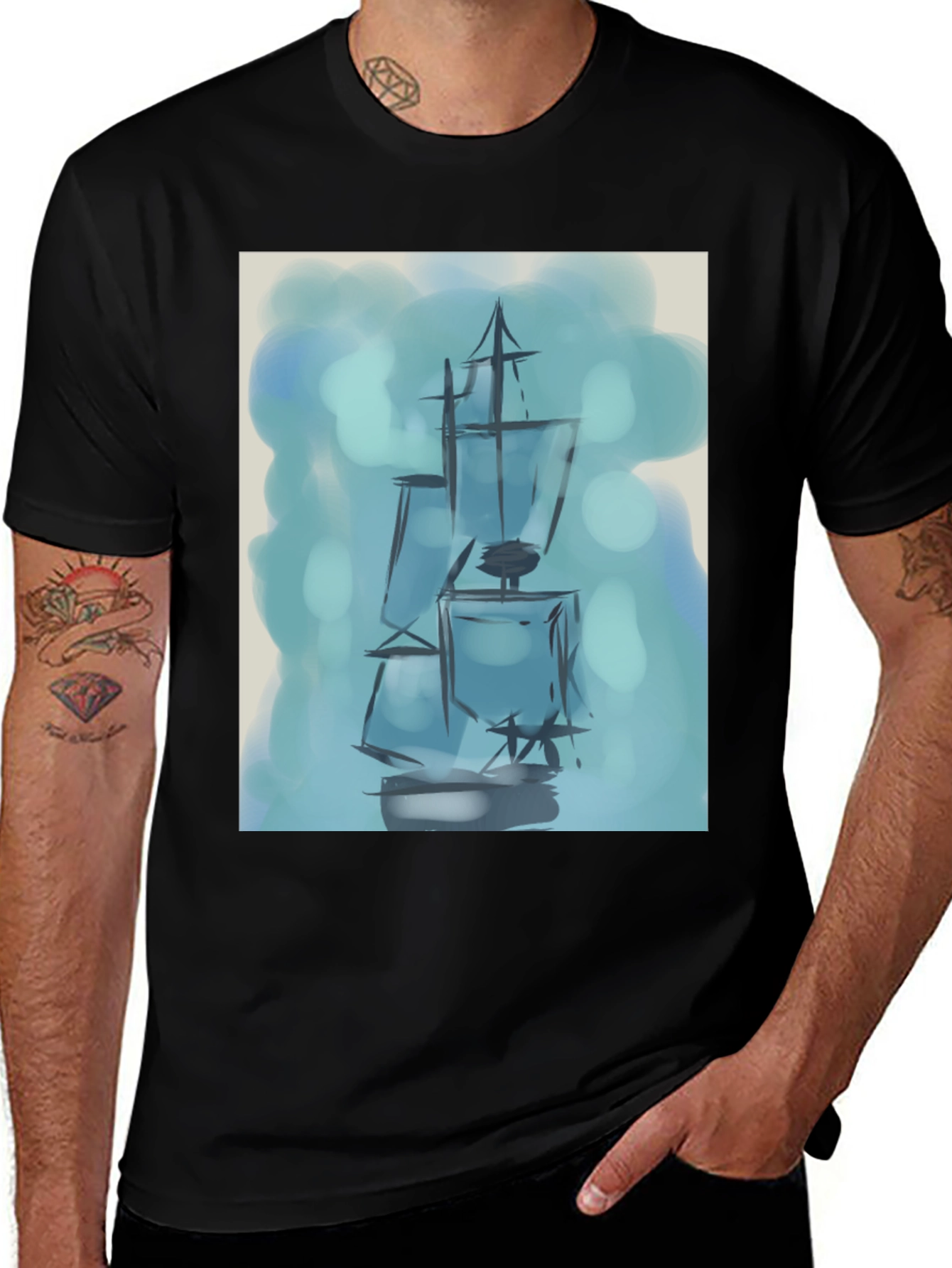 Nautical Ship Graphic Tee
