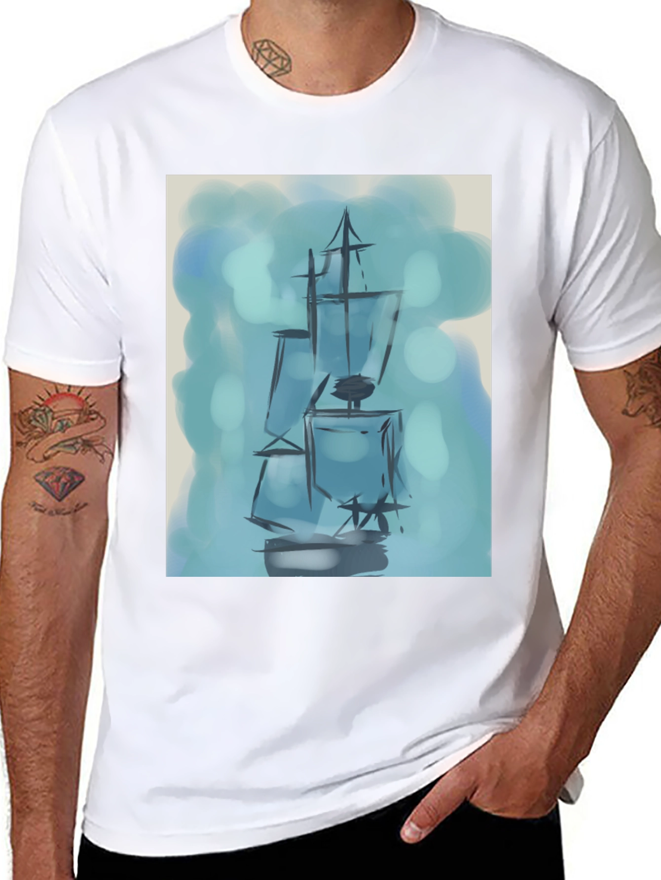 Nautical Ship Graphic Tee