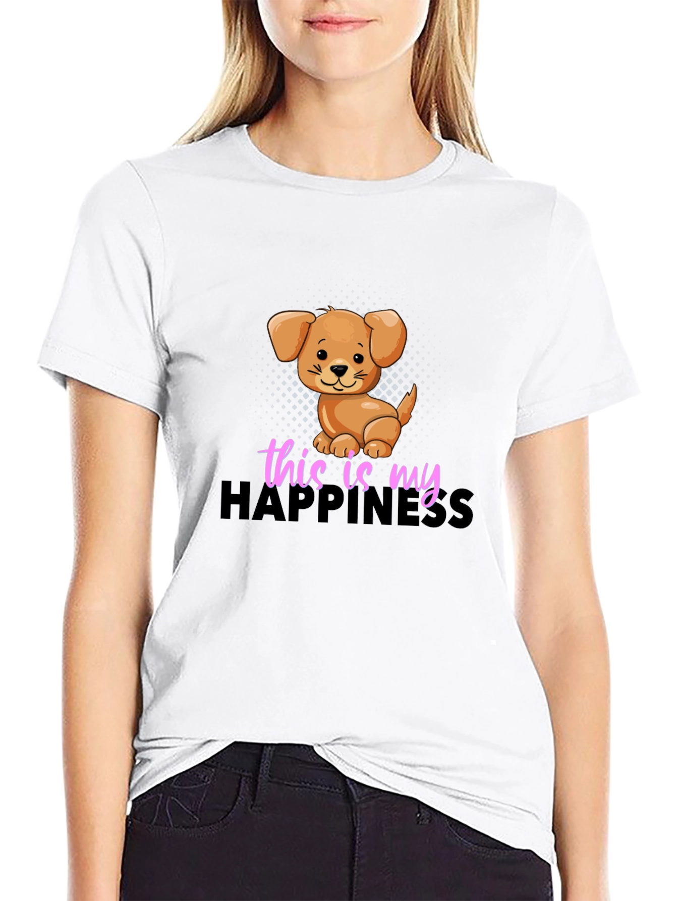 Dog Lover T-Shirt - This Is My Happiness