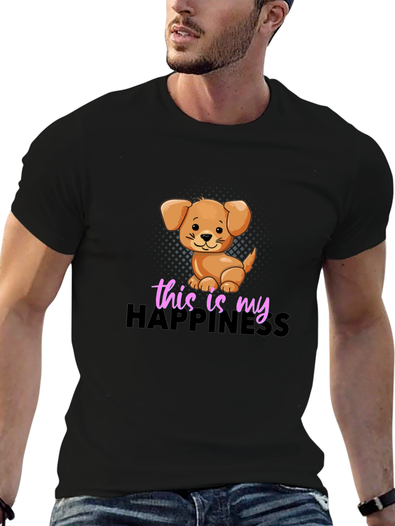 Dog Lover T-Shirt - This Is My Happiness