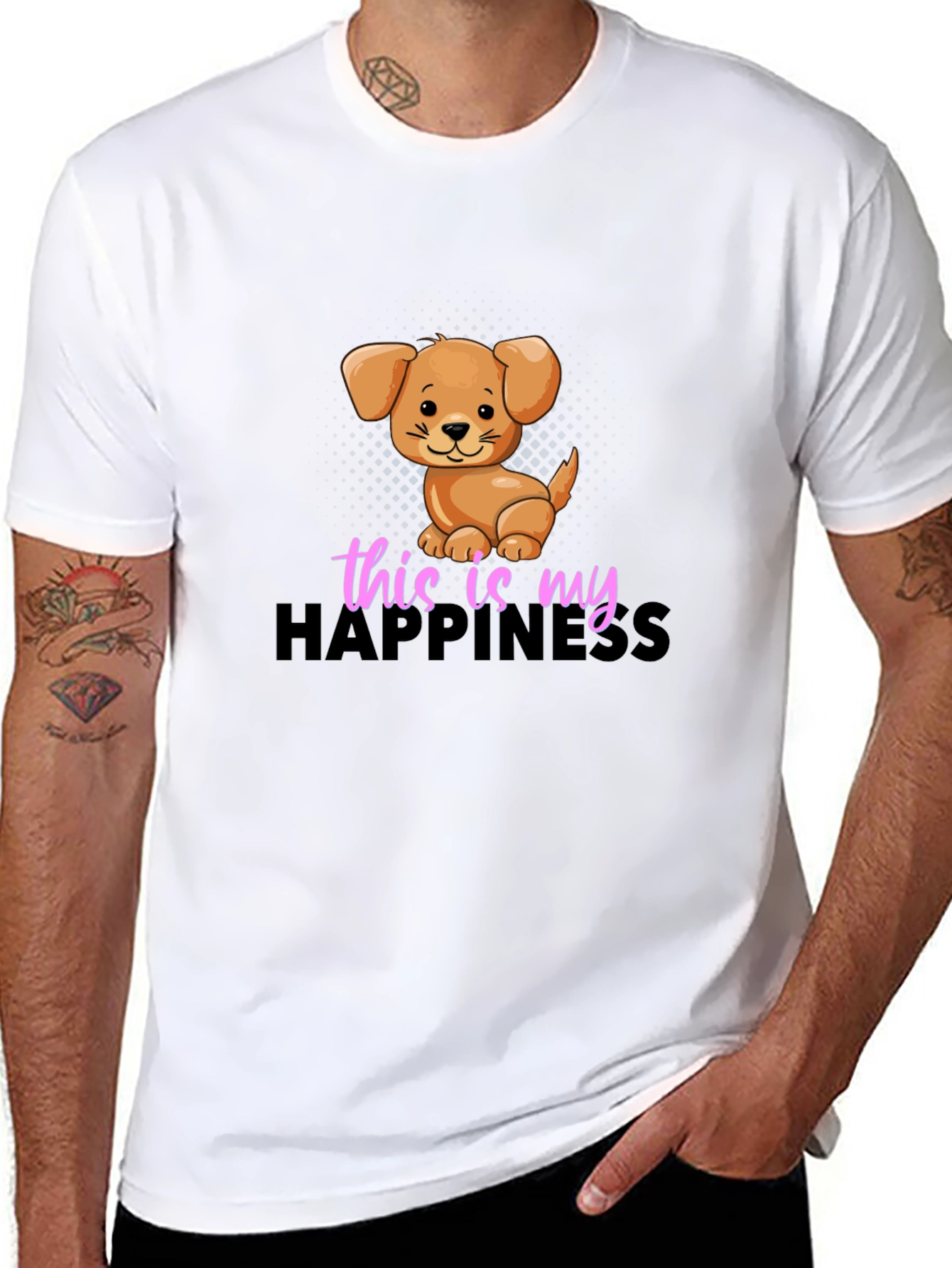 Dog Lover T-Shirt - This Is My Happiness