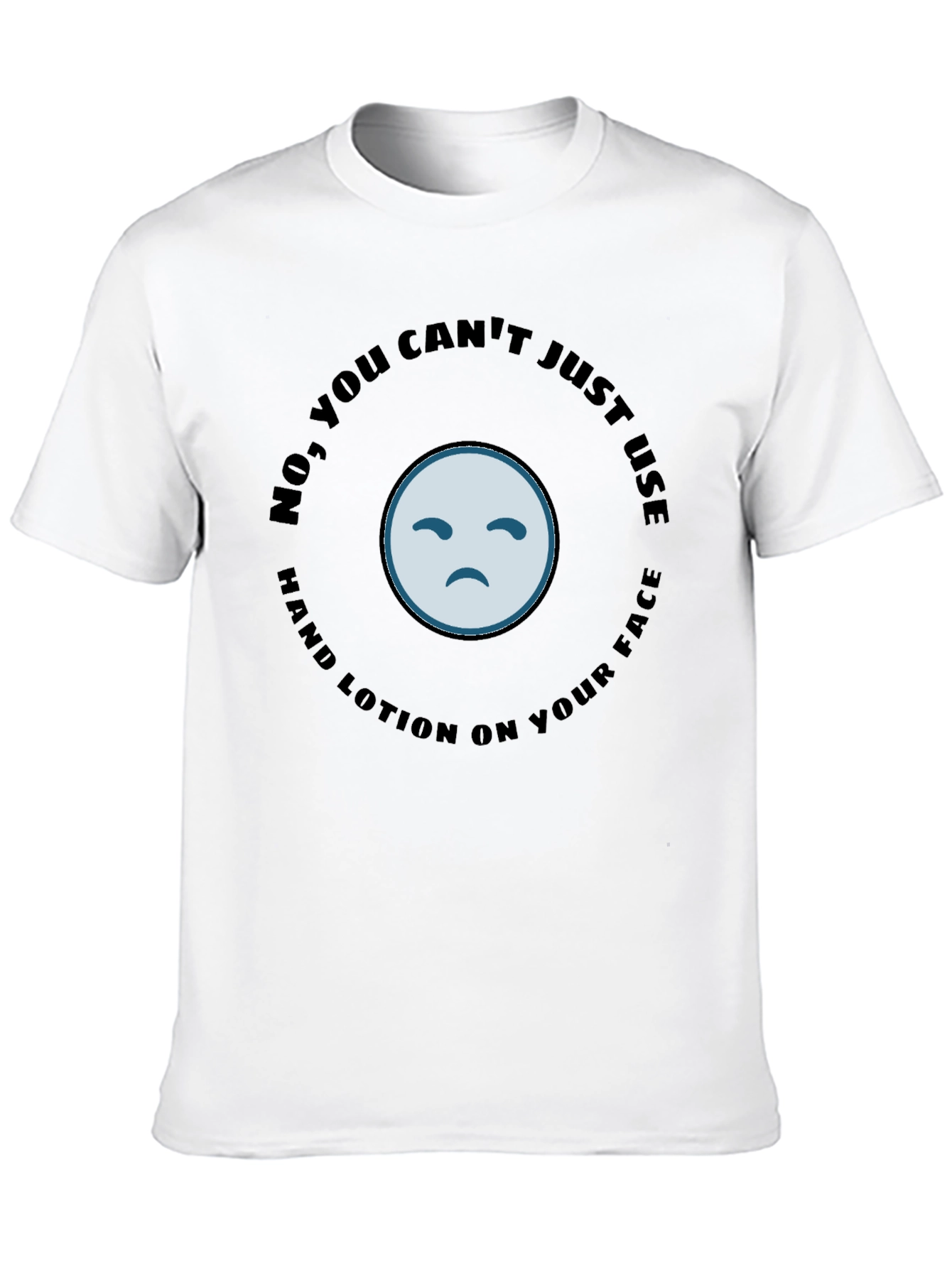 Funny Hand Lotion Graphic Tee - Unisex Cotton T-Shirt