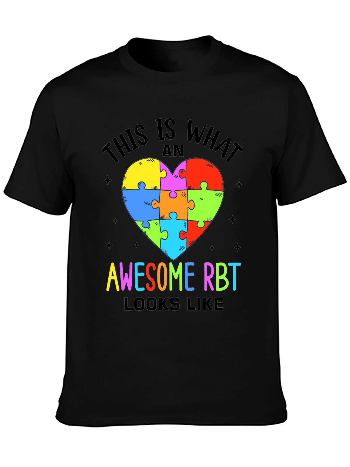 Awesome RBT Puzzle Heart T-Shirt