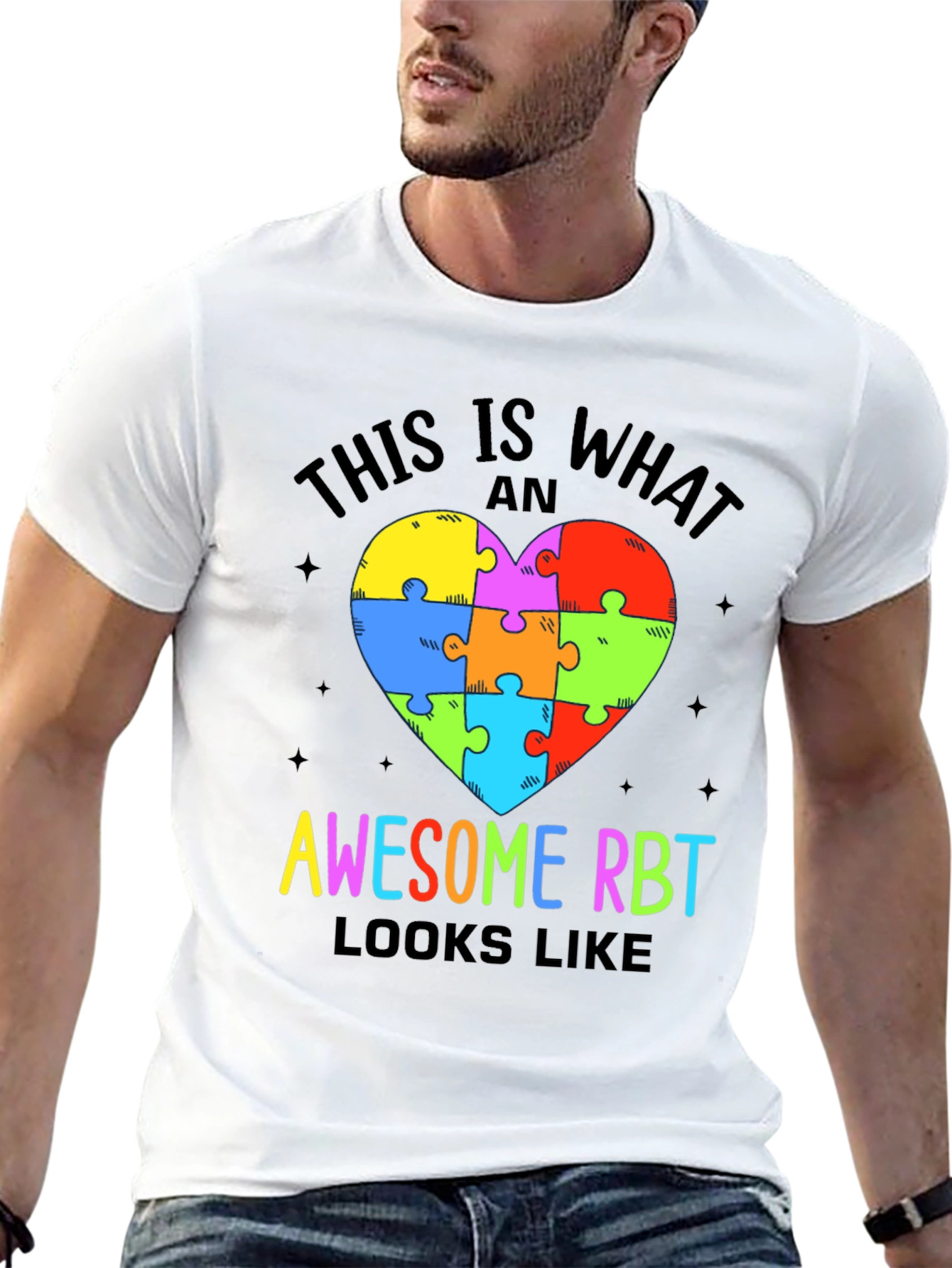 Awesome RBT Puzzle Heart T-Shirt