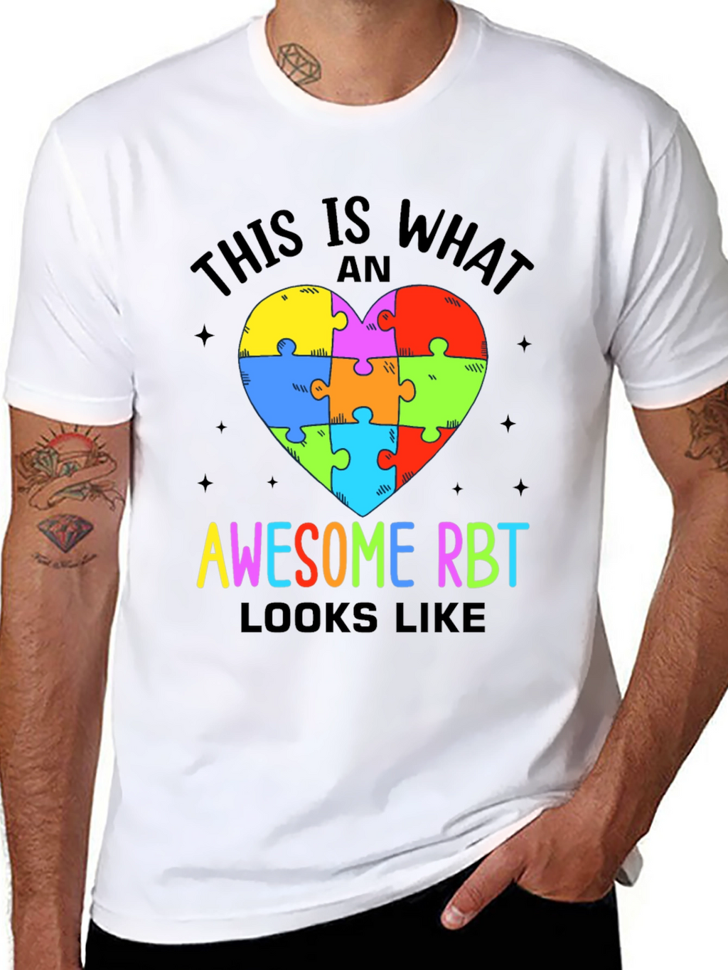 Awesome RBT Puzzle Heart T-Shirt