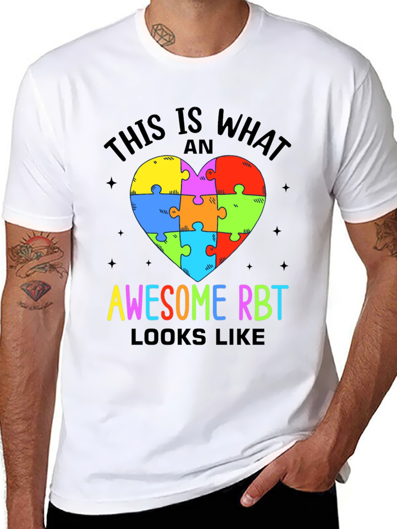 Awesome RBT Puzzle Heart T-Shirt