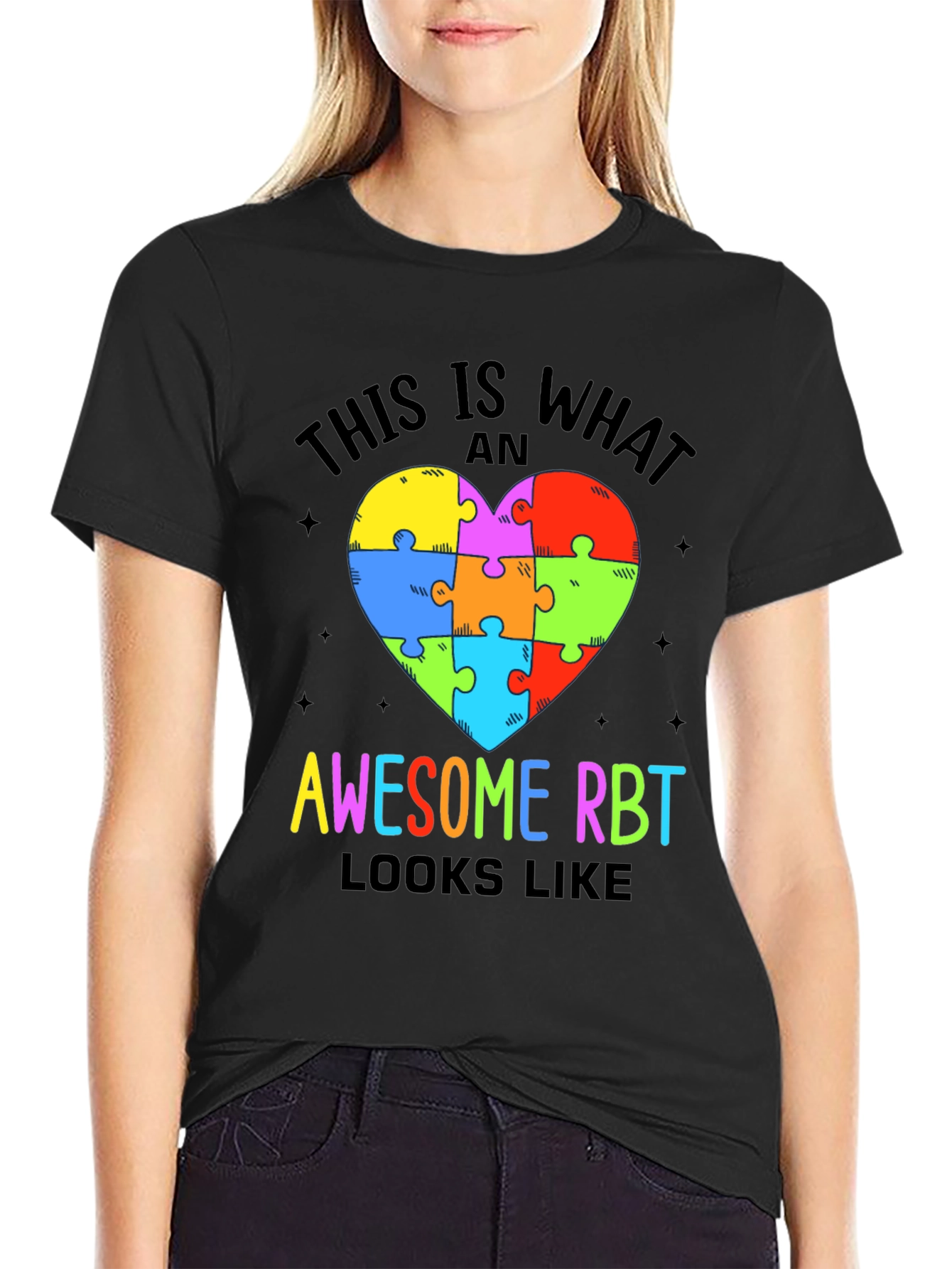 Awesome RBT Puzzle Heart T-Shirt