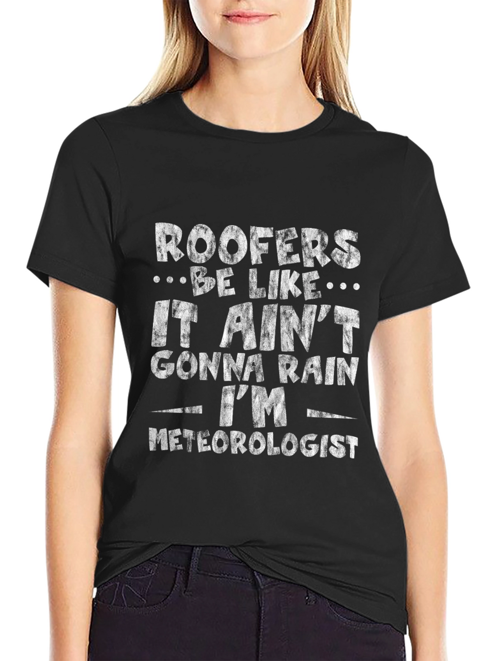 Roofer Meteorologist Graphic T-Shirt