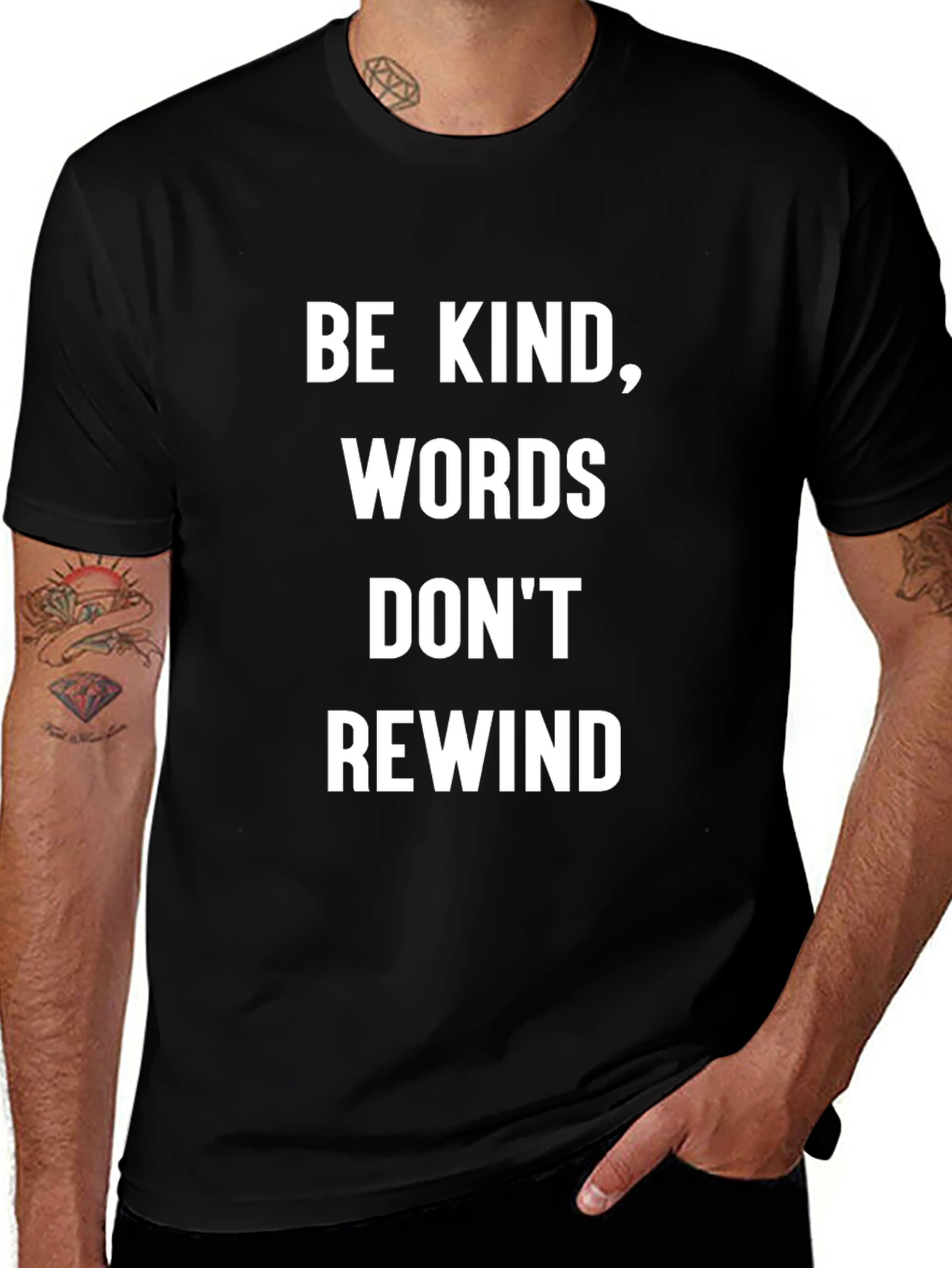 Be Kind Words Dont Rewind Graphic Tee