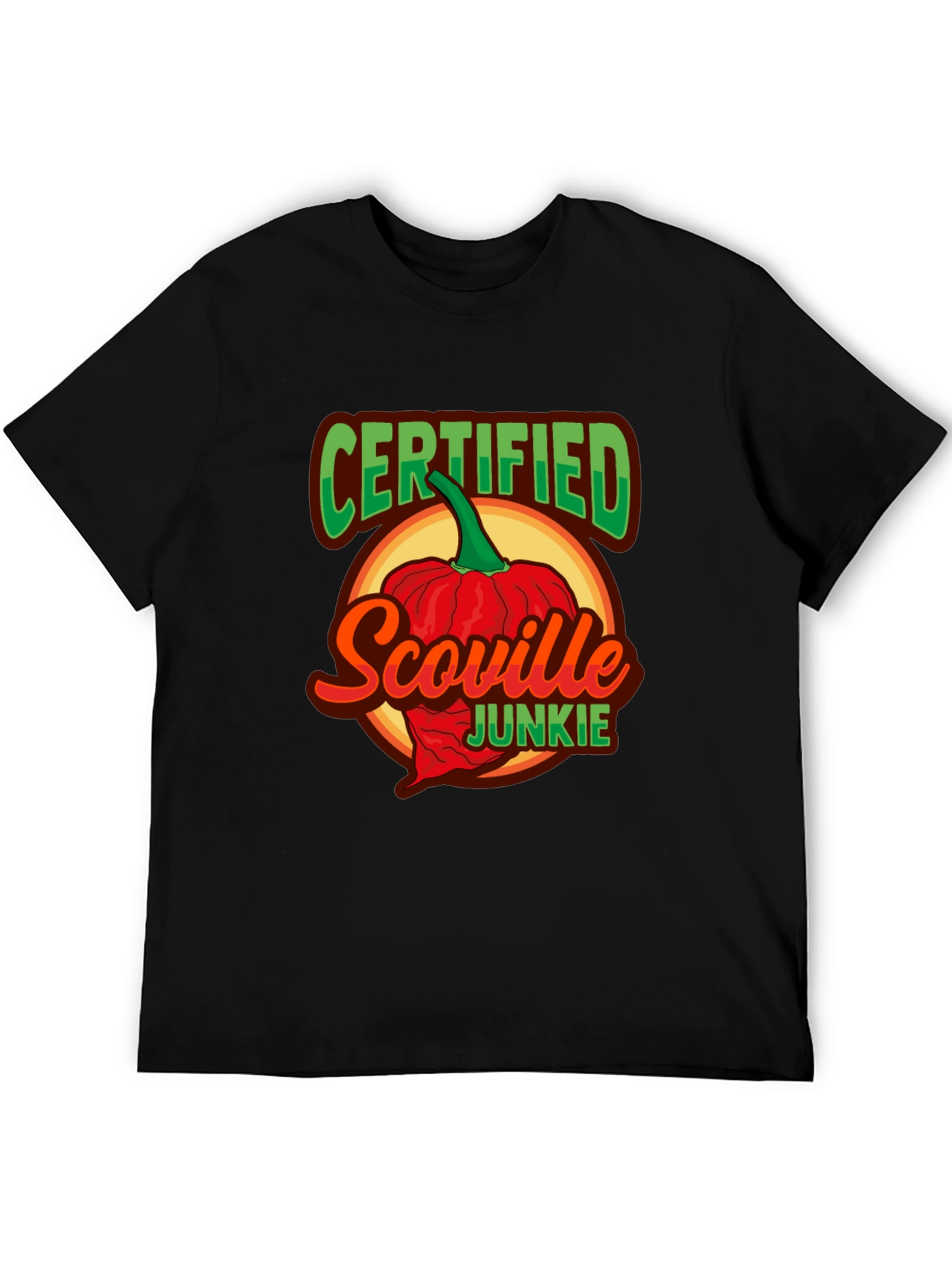 Certified Scoville Junkie Graphic T-Shirt - Spicy Food Lover