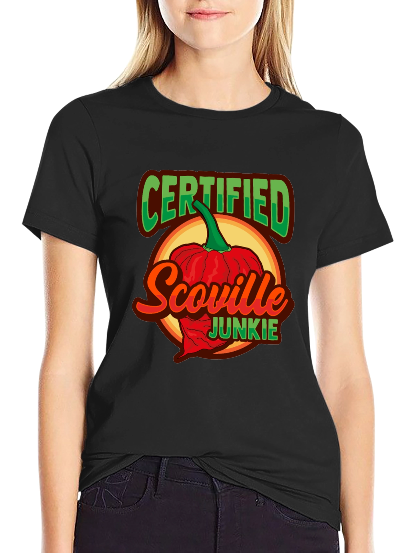 Certified Scoville Junkie Graphic T-Shirt - Spicy Food Lover